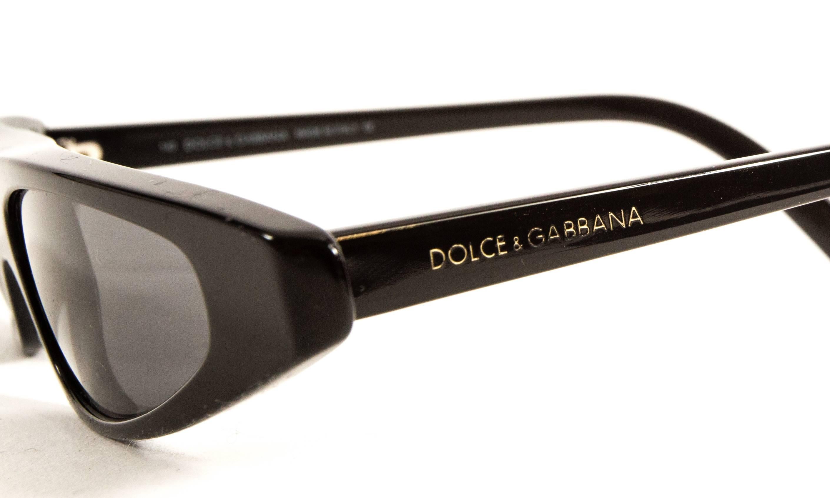 Women's Dolce & Gabbana black sunglasses, Spring-Summer 2001  