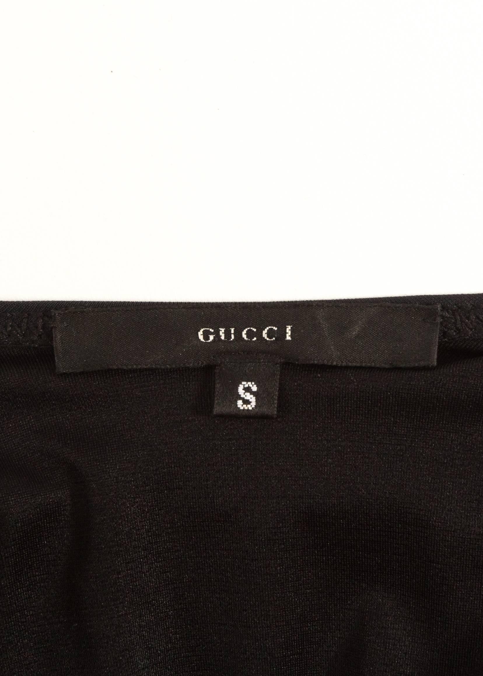 Tom Ford for Gucci Spring-Summer 2000 black halter neck bodysuit  In Excellent Condition In London, GB
