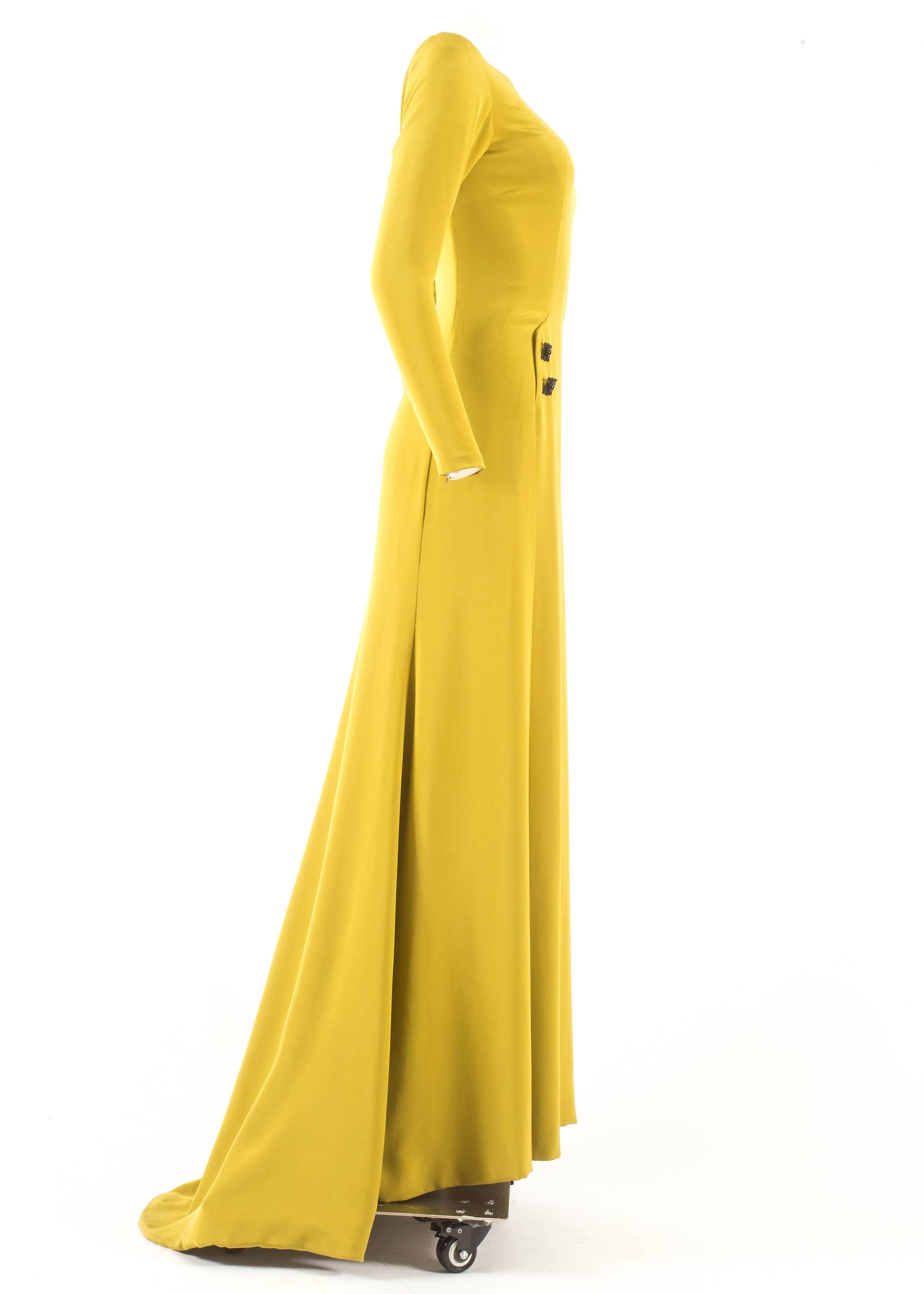 Gerald Watelet Autumn-Winter 2003 Couture evening dress with thigh high slits For Sale 1