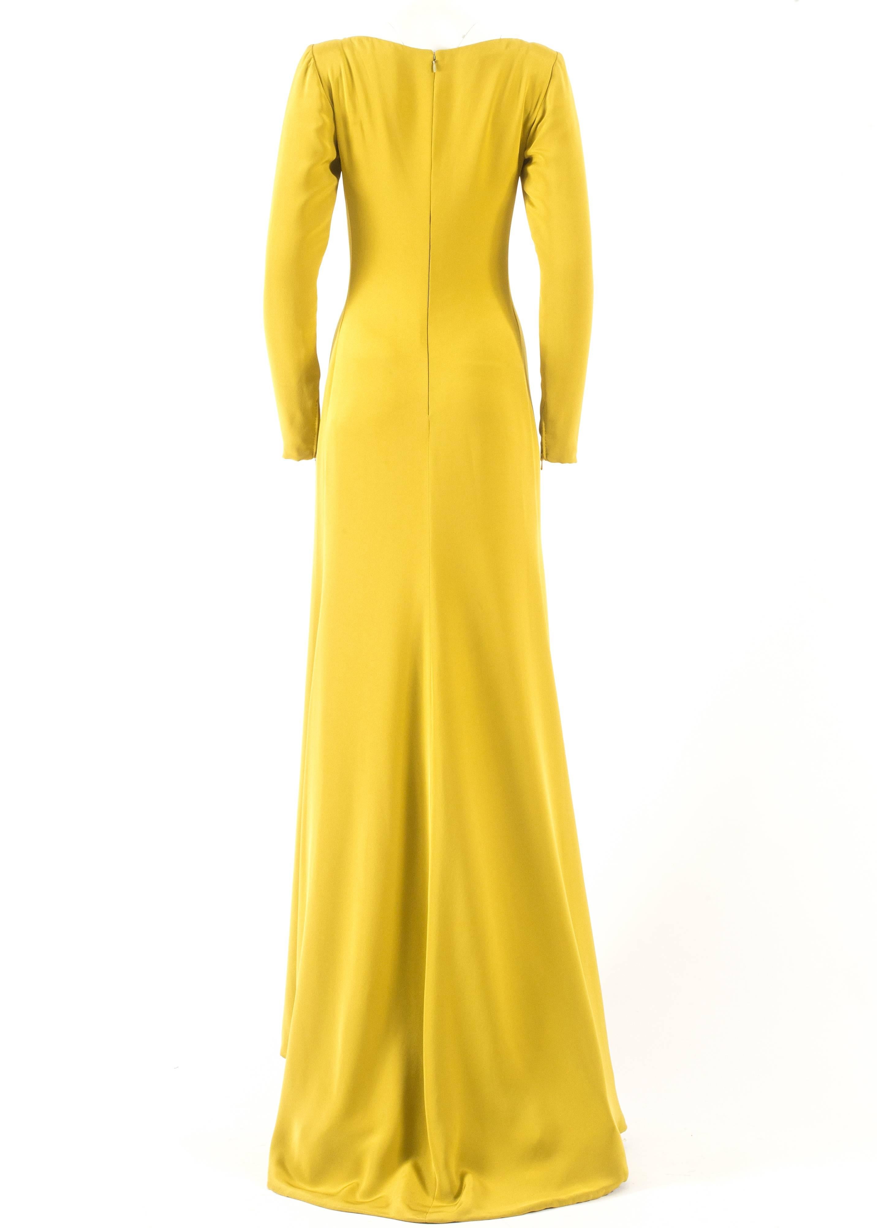 Gerald Watelet Autumn-Winter 2003 Couture evening dress with thigh high slits For Sale 2