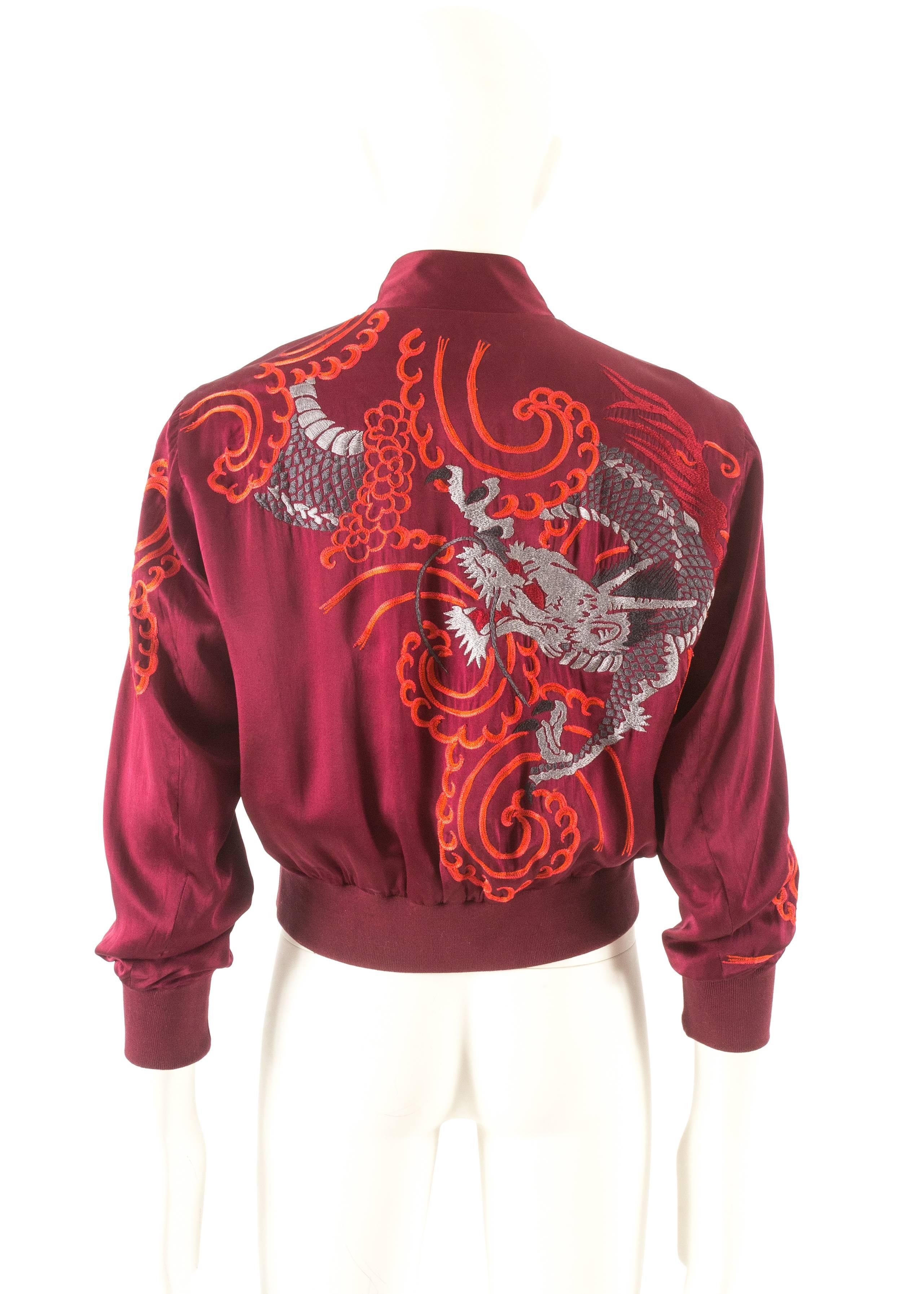 Tom Ford for Gucci unisex reversible embroidered silk jacket, Spring-Summer 2001 1