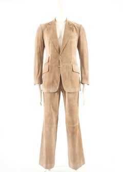 Gucci Men's suede two piece suit