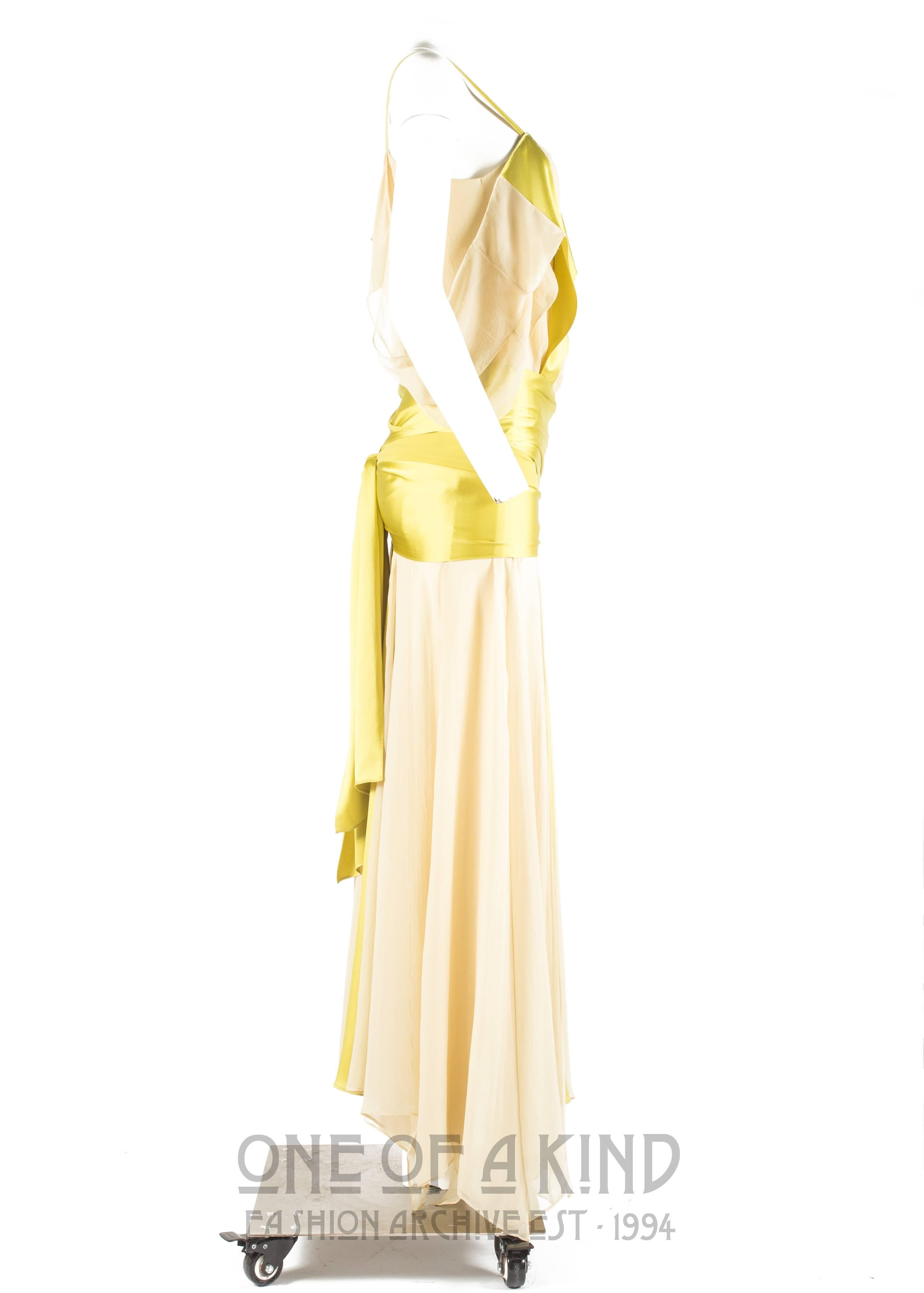 Women's Tom Ford for Yves Saint Laurent Spring-Summer 2004 silk evening gown