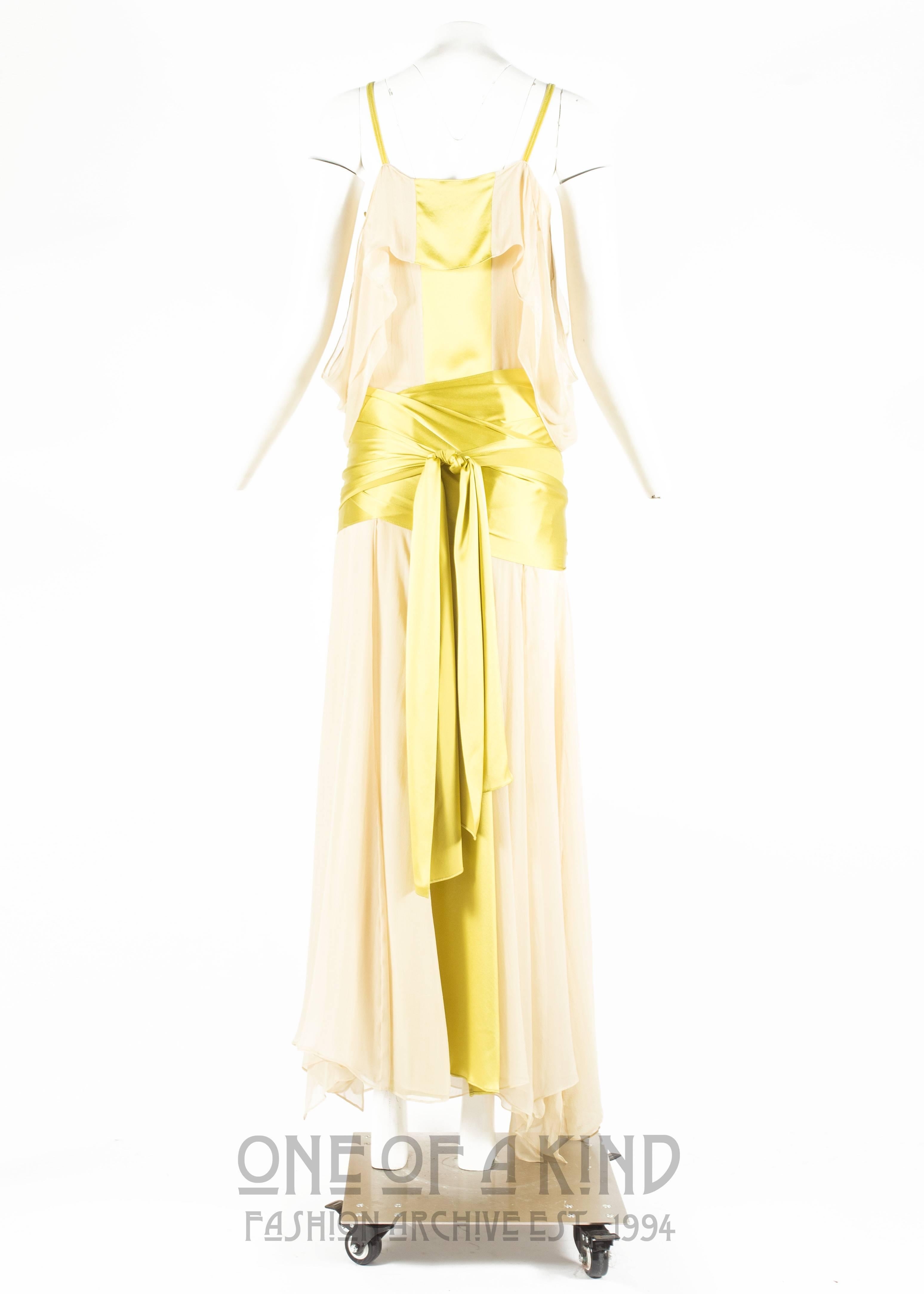 Tom Ford for Yves Saint Laurent Spring-Summer 2004 silk evening gown 2