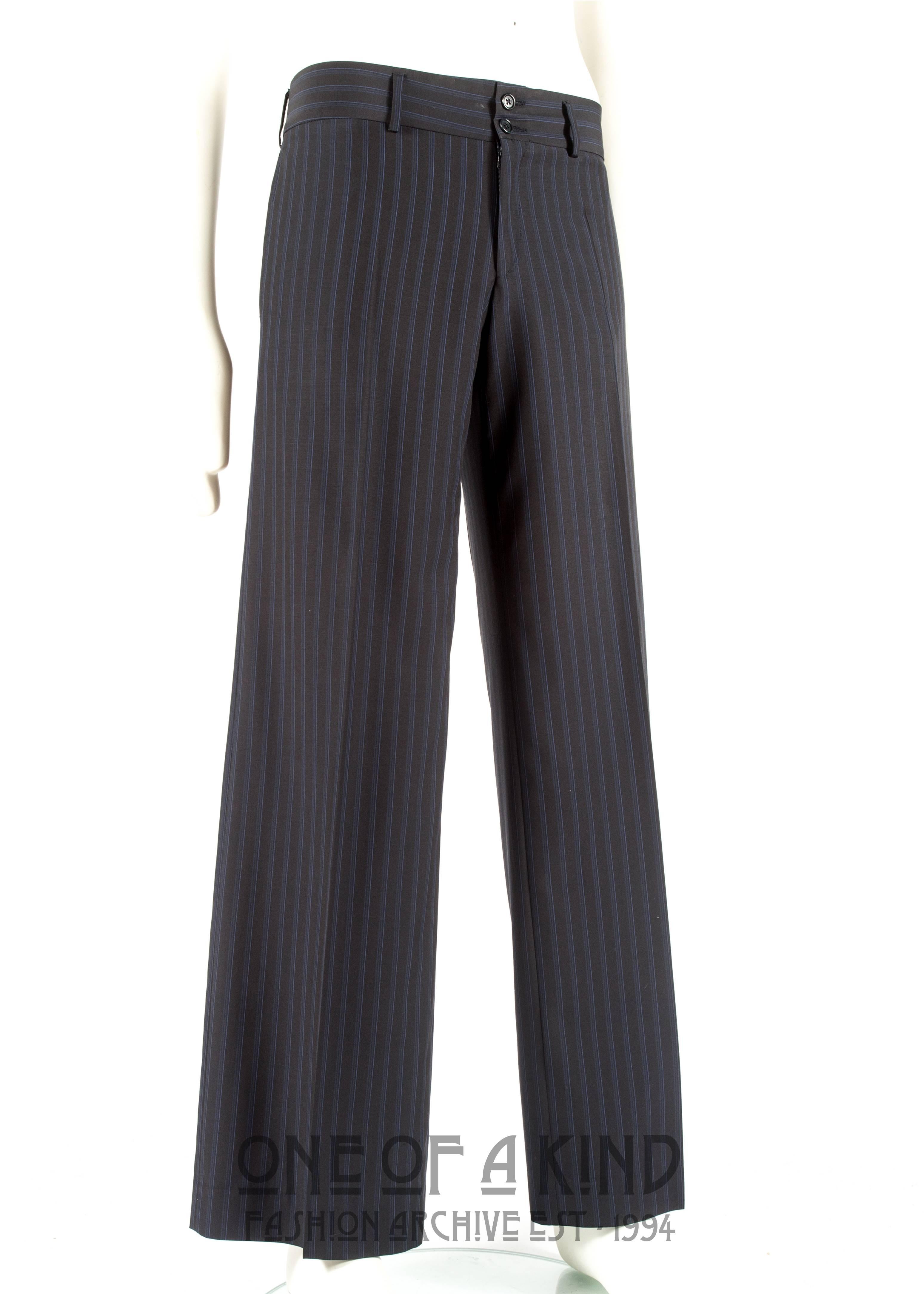 Philip Treacy men's hooded pinstripe suit, Autumn-Winter 2006  3