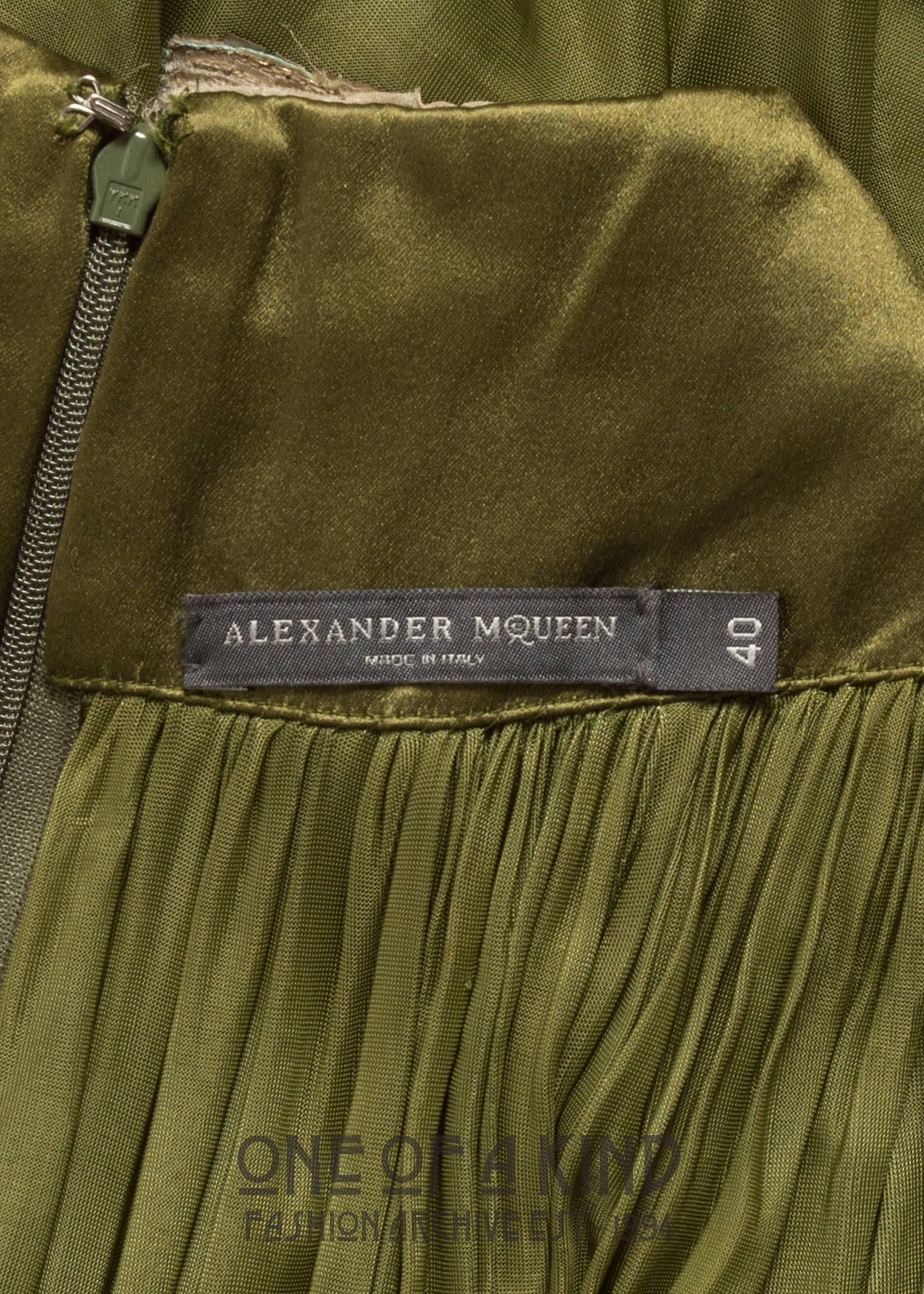 Alexander McQueen evening dress with metal scale harness, Autumn-Winter 2007  2