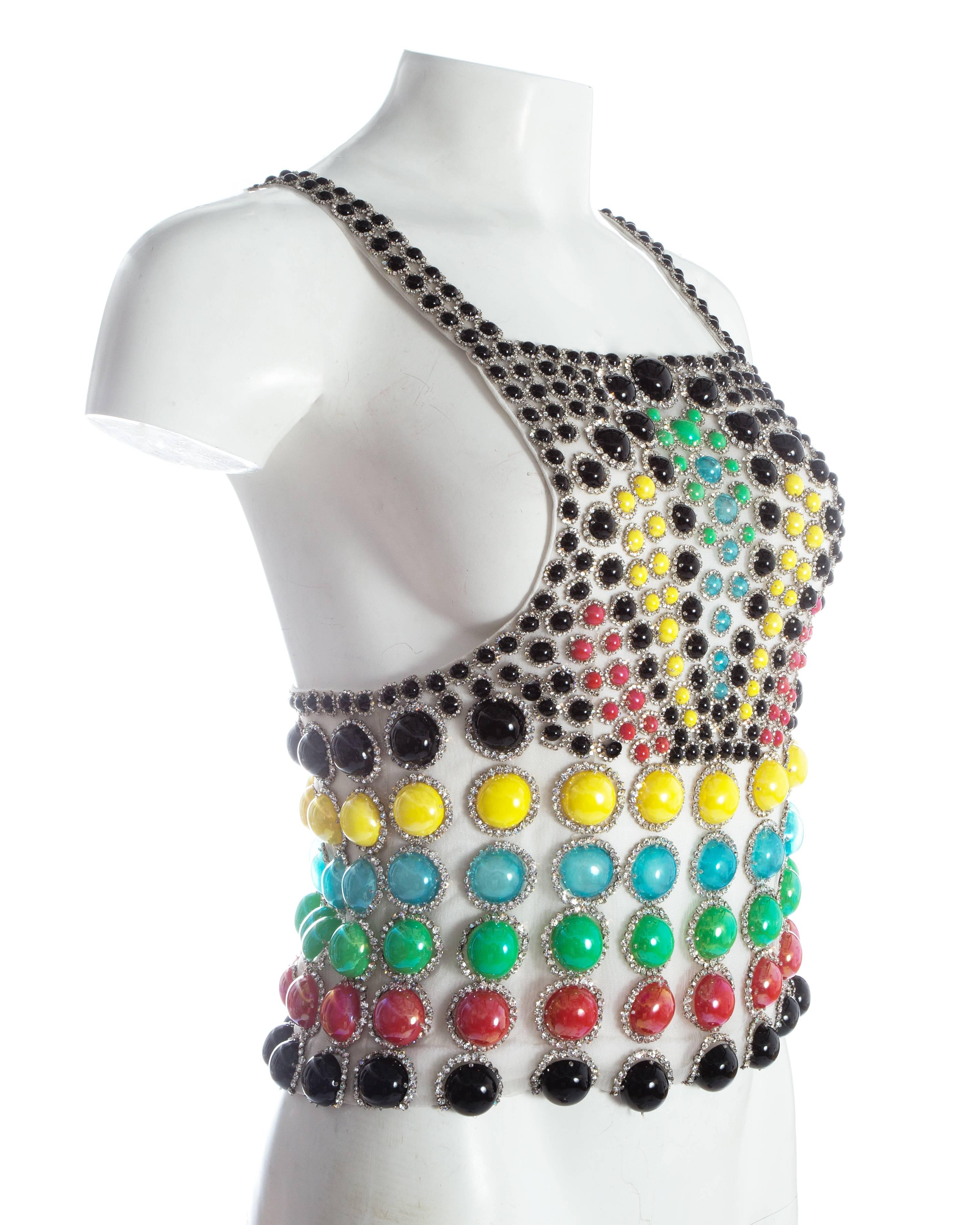 Jeanne Lanvin embellished evening vest Haute Couture, S / S 1968 In Excellent Condition In London, GB
