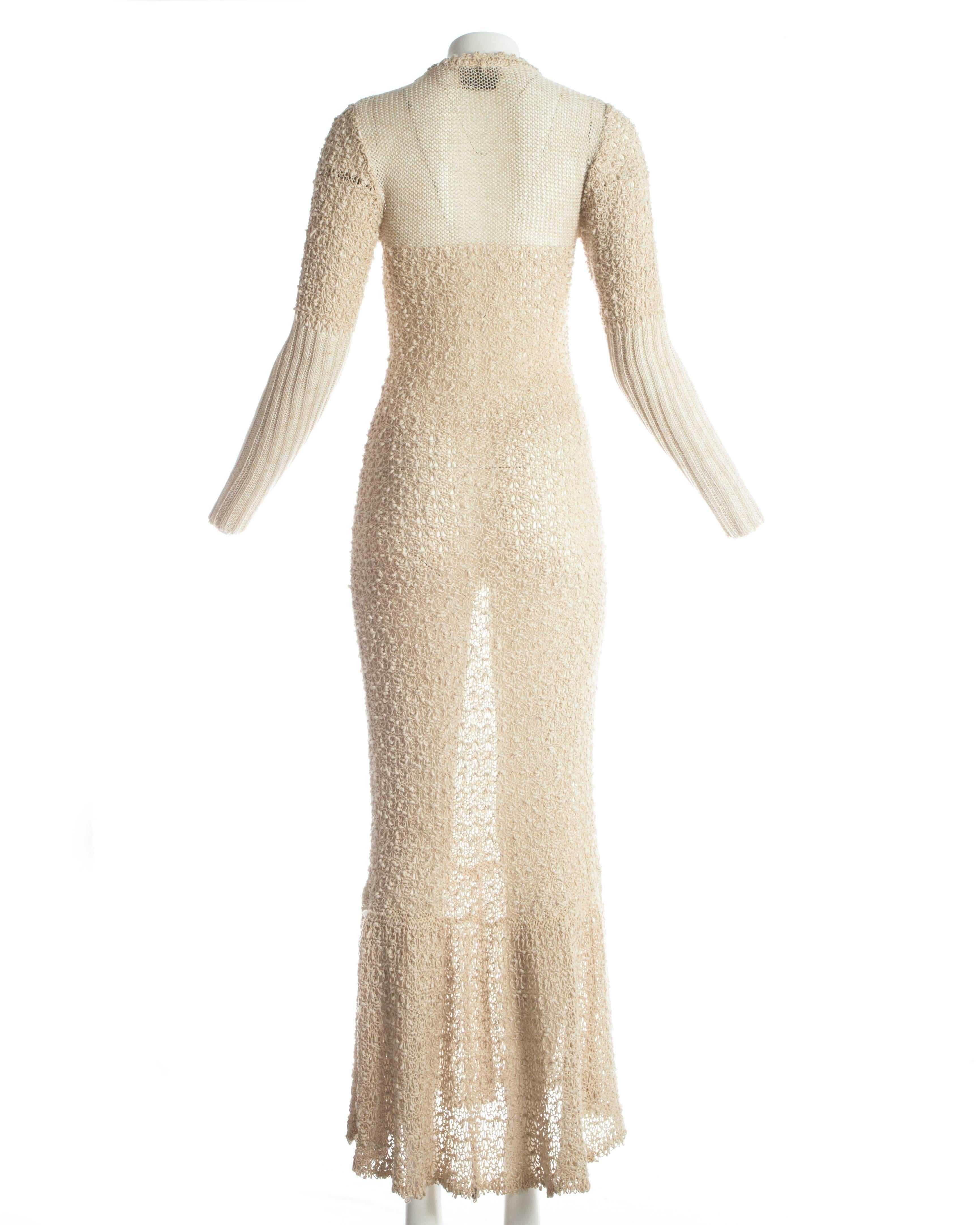 Hand loomed Irish linen summer maxi dress, c. 1970 1