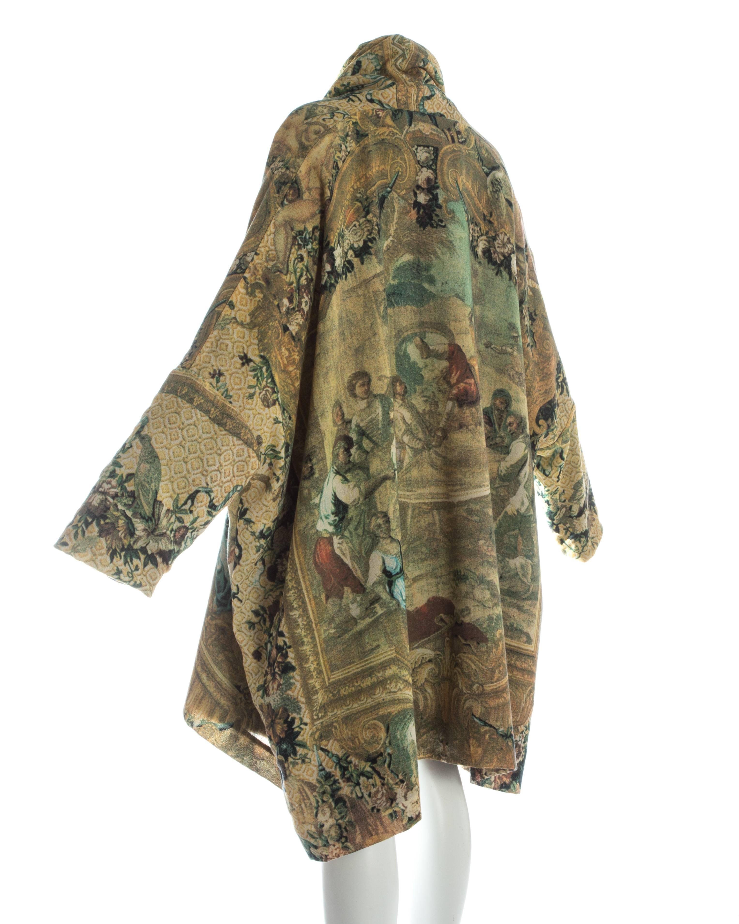 Dolce & Gabbana wool crepe reversible blanket coat, c. 1989-90 1