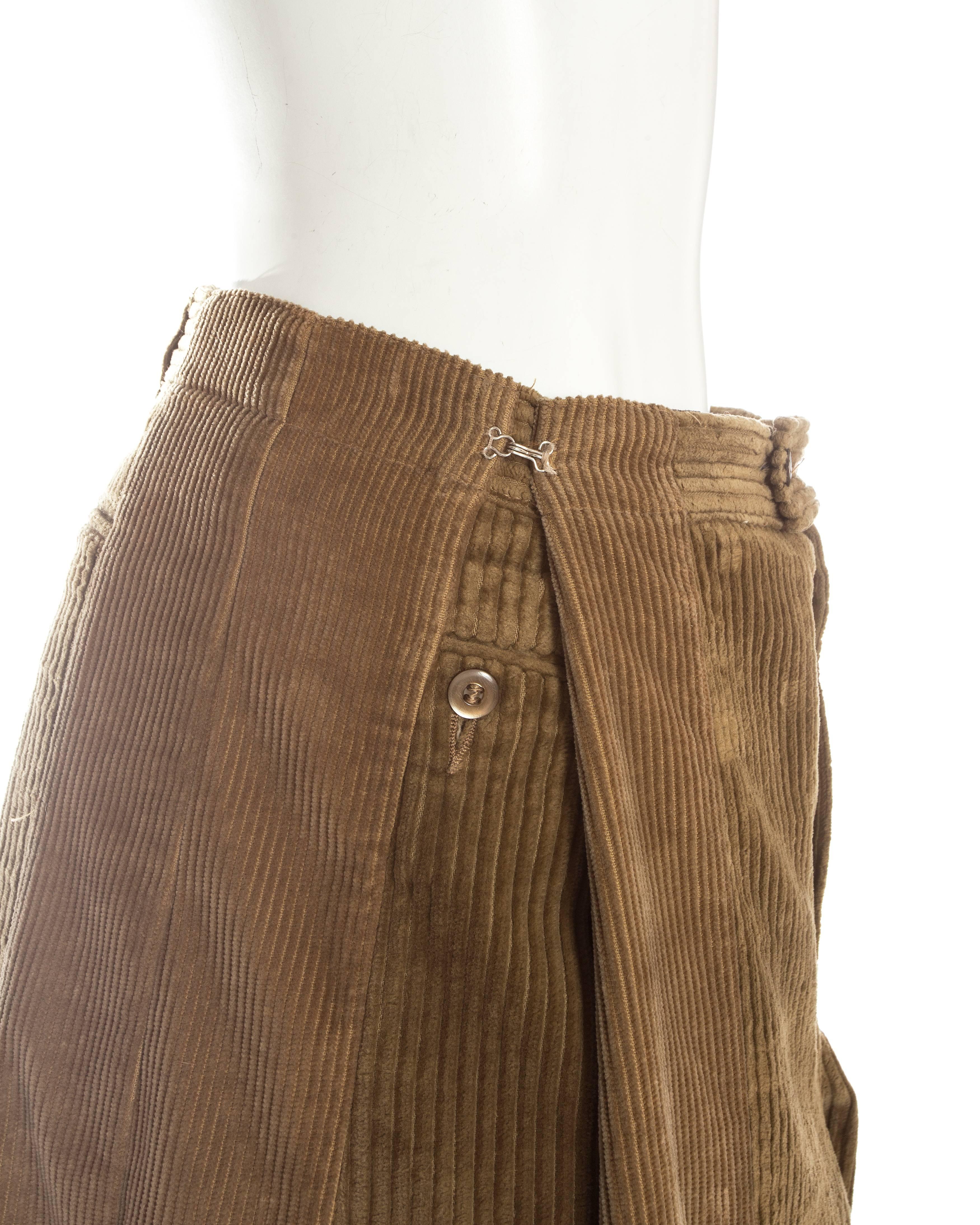 Margiela XXL Oversized pants made from two vintage corduroy pants, ca. 2000-3 1