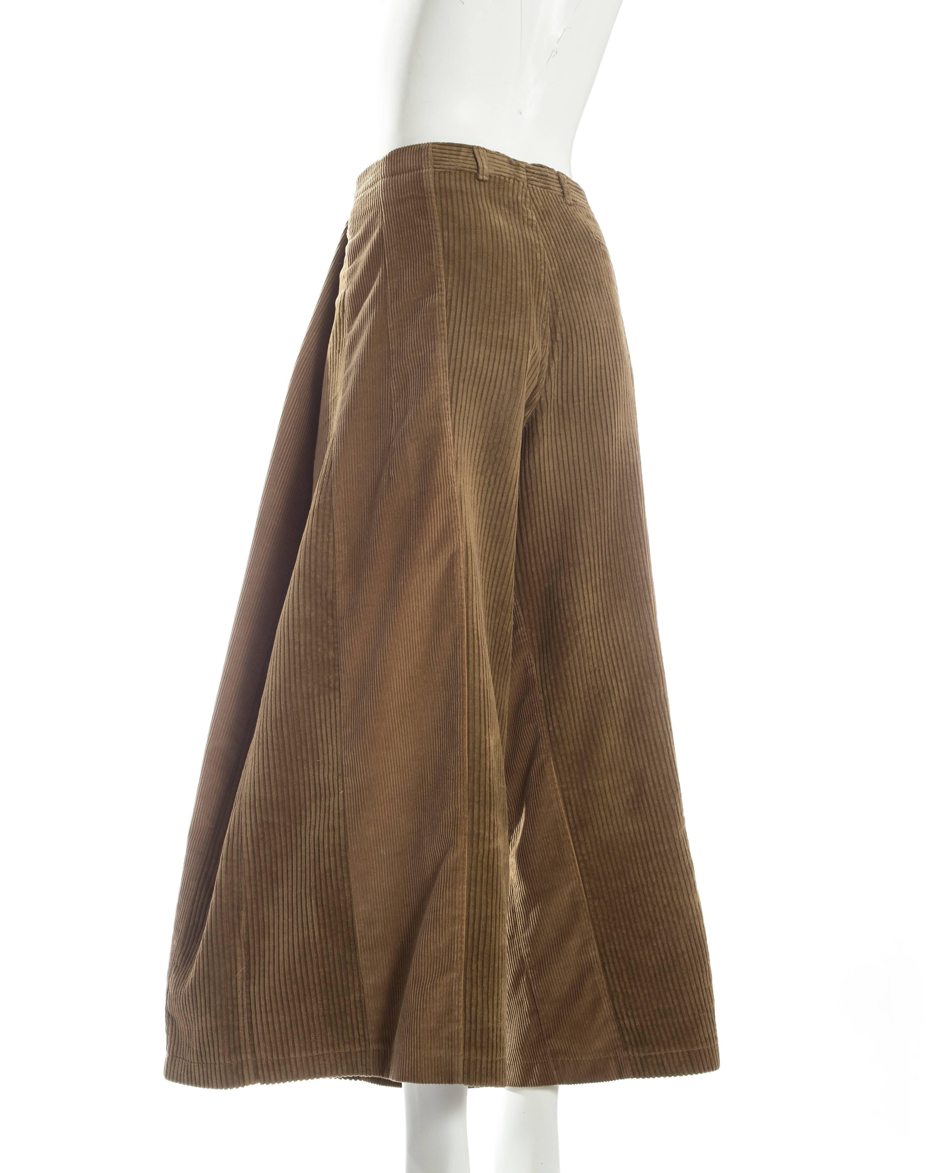 Margiela XXL Oversized pants made from two vintage corduroy pants, ca. 2000-3 2