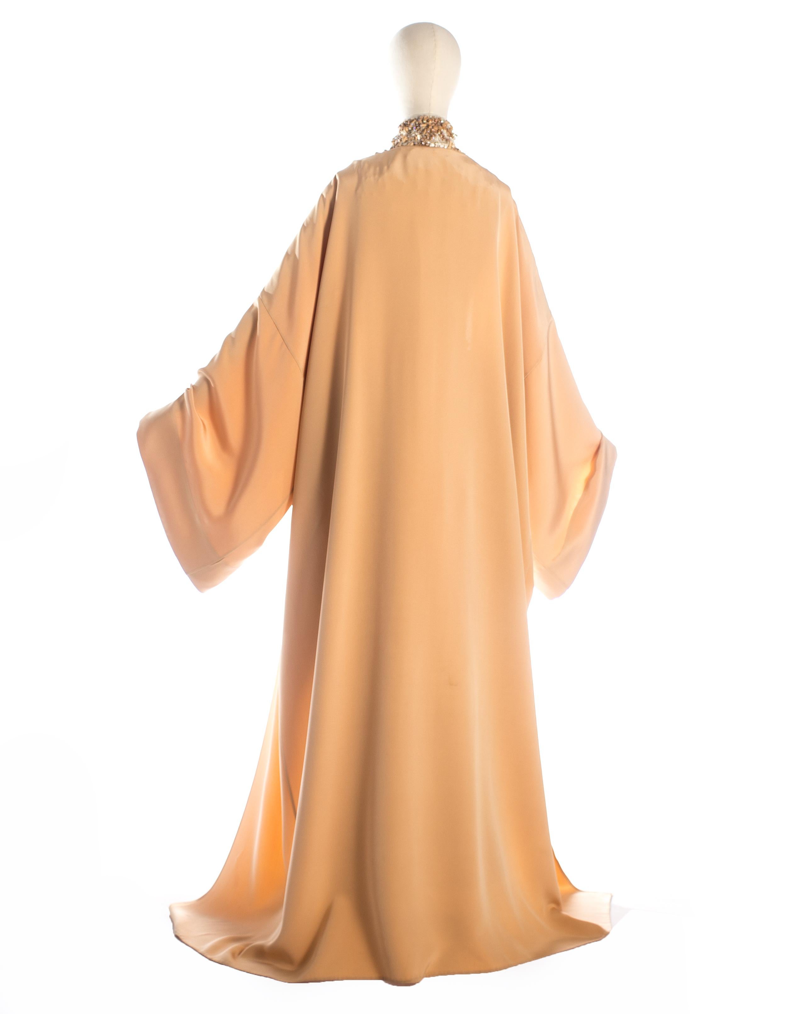 Jean-Louis Scherrer Couture beaded crêpe de chine evening ensemble, S/S 1999 In Good Condition In London, GB