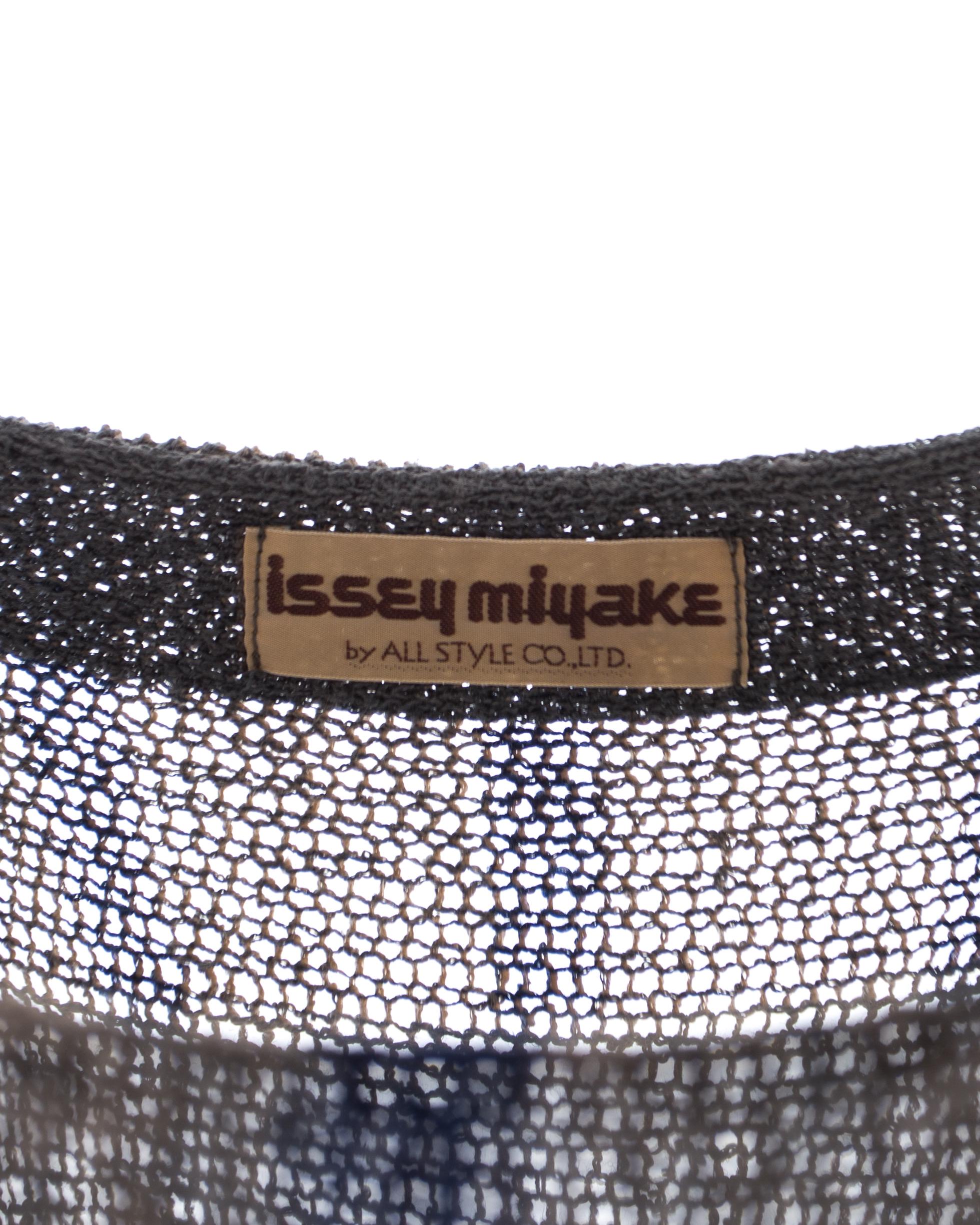 Issey Miyake striped knitted maxi dress, ss 1984 2