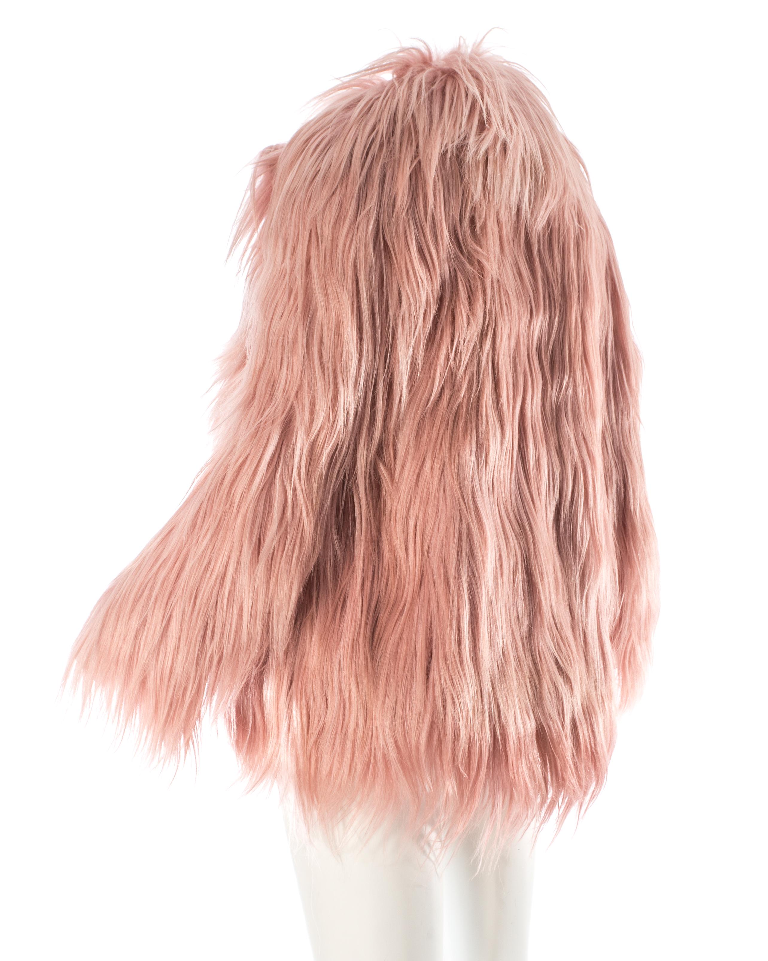 Gucci dusty pink goat hair jacket, AW 2014  In Good Condition In London, GB