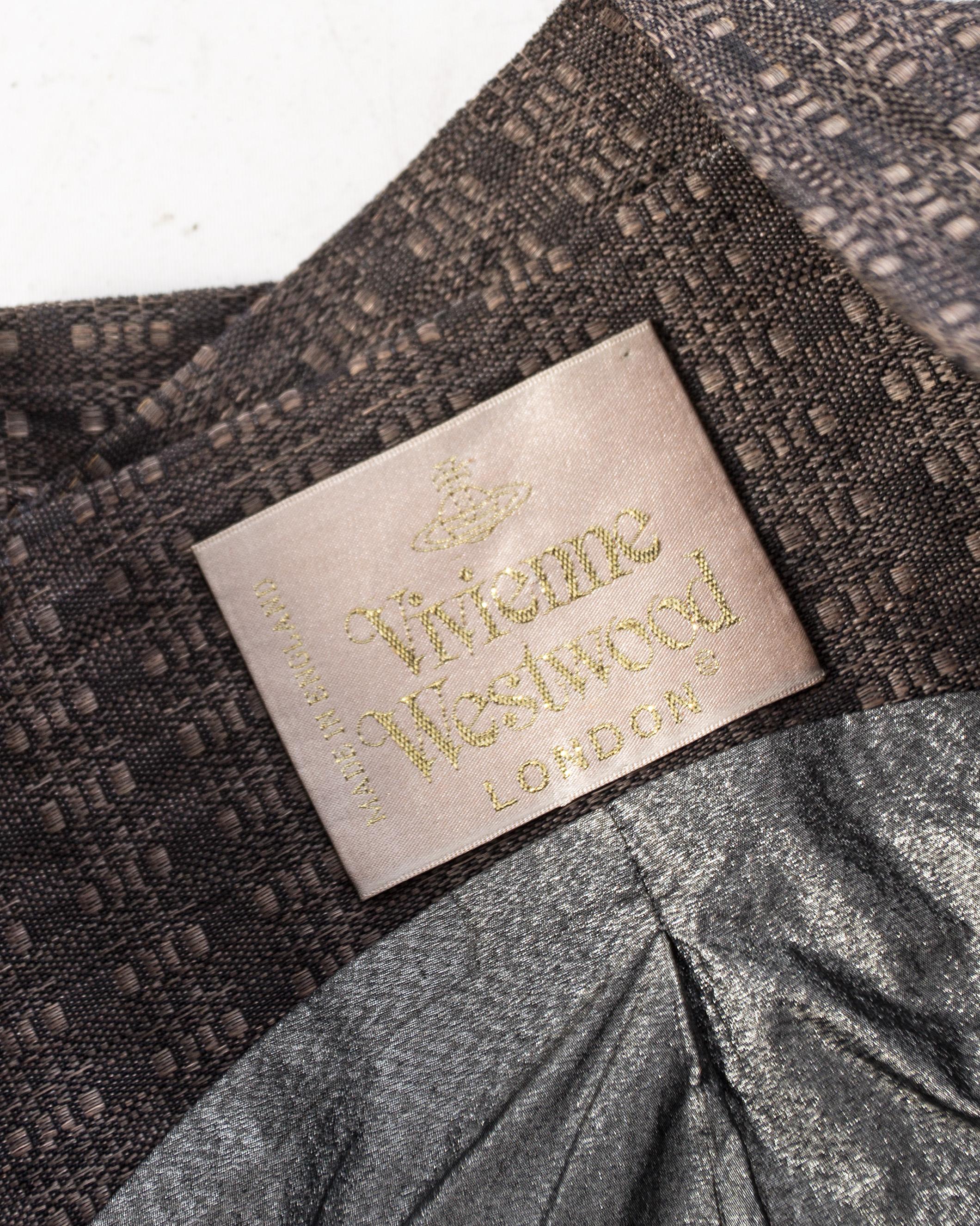Vivienne Westwood mauve brocade structured skirt suit, fw 1997  For Sale 4