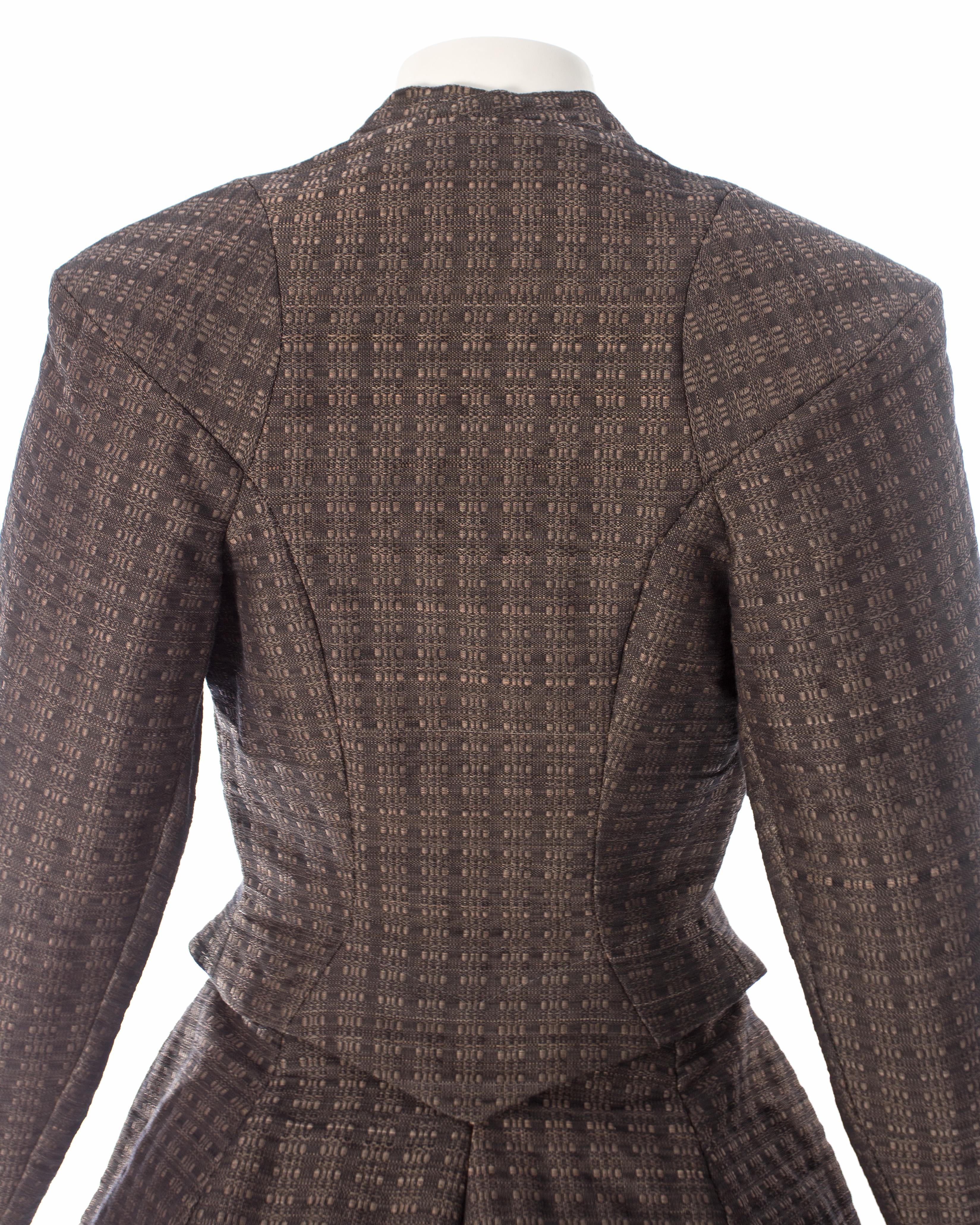 Vivienne Westwood mauve brocade structured skirt suit, fw 1997  3