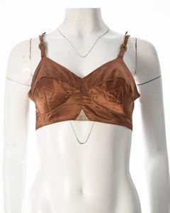 Worlds End, bronze satin bra, Nostalgia of Mud AW 1982