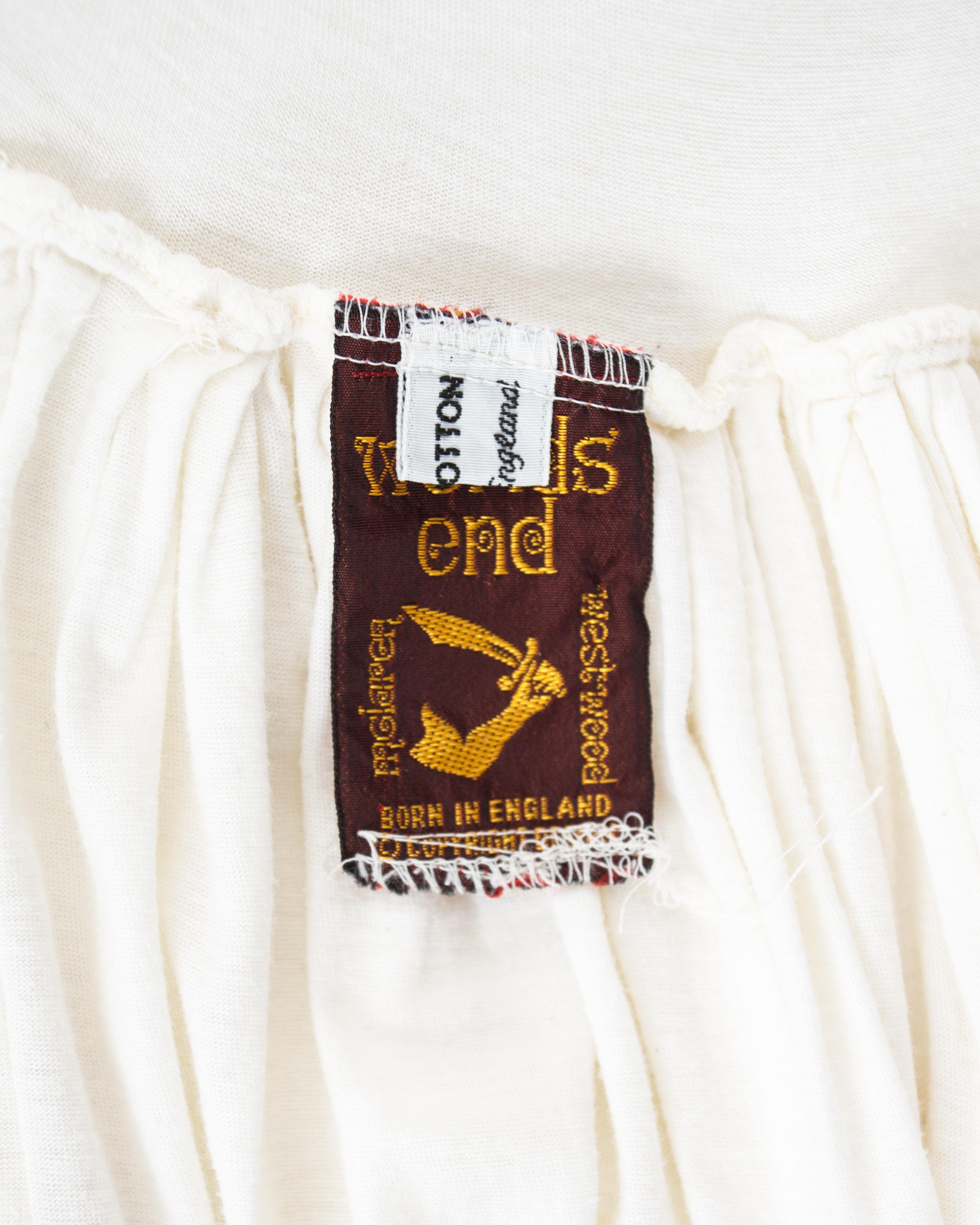 Worlds End par Vivienne Westwood et Malcolm McLaren, robe toga en coton, automne-hiver 1982  en vente 2