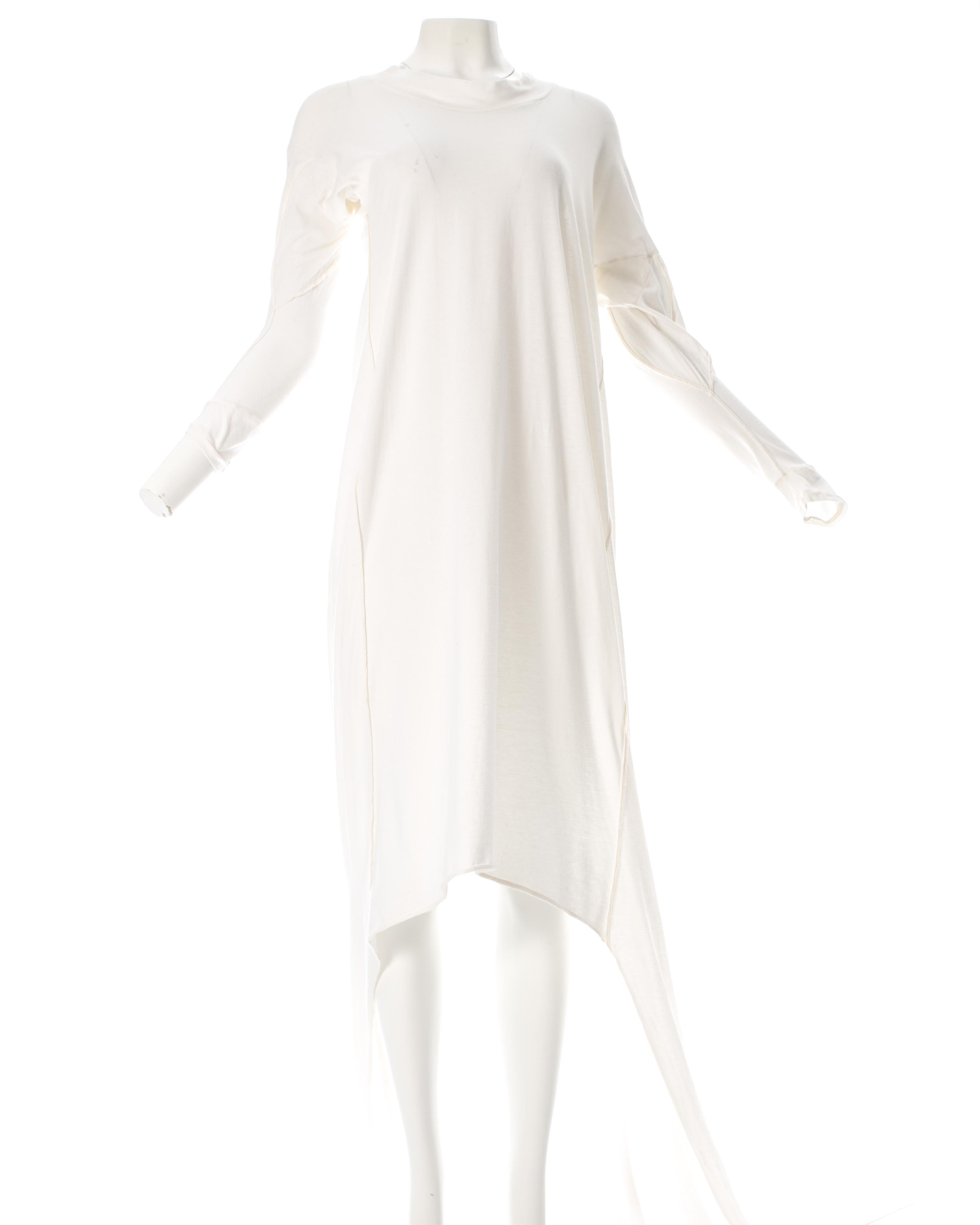 Blanc Worlds End par Vivienne Westwood et Malcolm McLaren, robe toga en coton, automne-hiver 1982  en vente