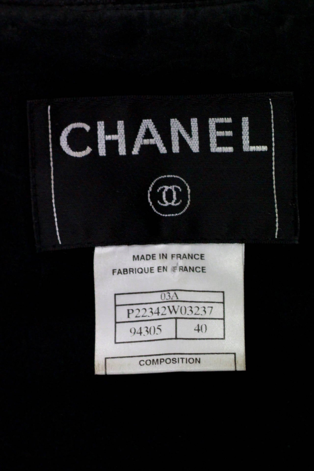 Women's Campaign Chanel Studded Suit Ensemble CIRCA 2003