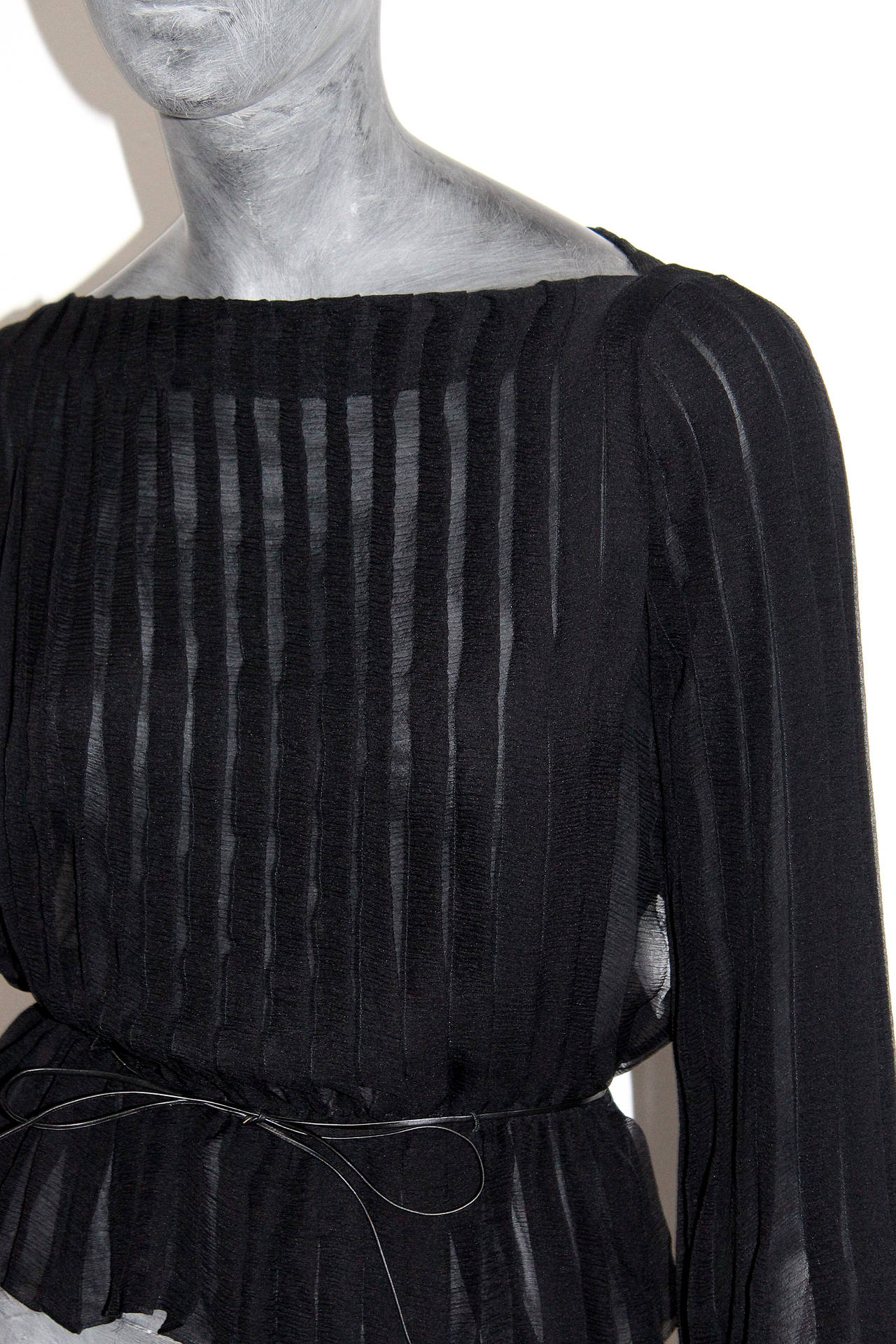 Women's Tom Ford for Gucci Pleated Silk Chiffon Blouse