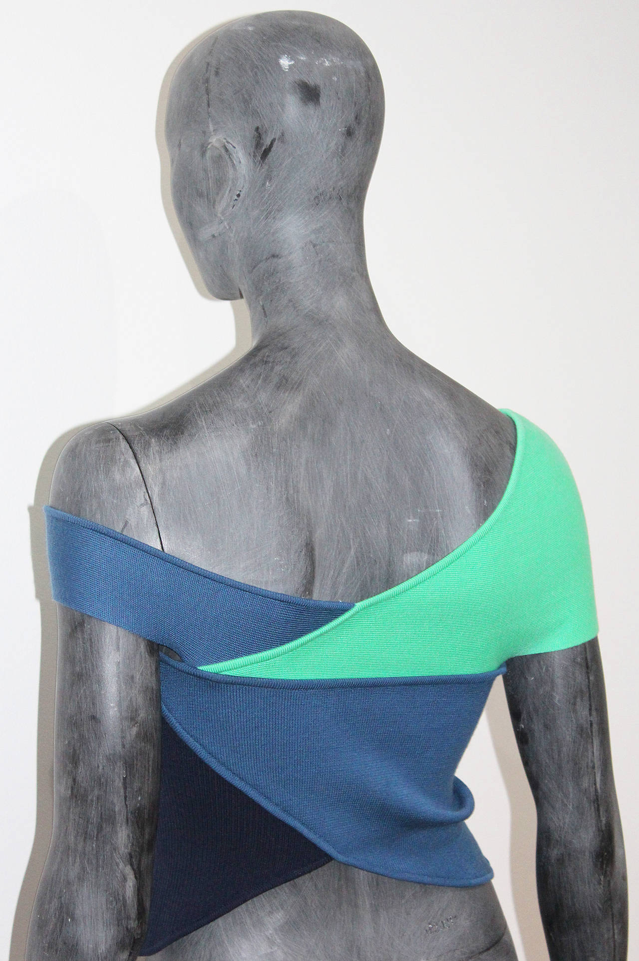 Emilio Pucci rib knit summer crop top. Circa 1990s 1