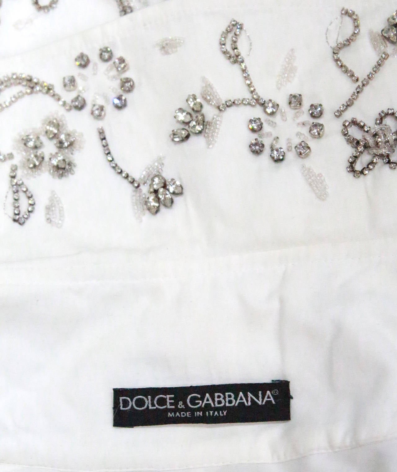 Women's Fine and rare Dolce & Gabbana Swarovski Crystal Embellished Blouse