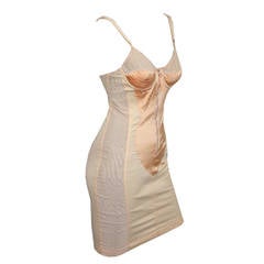 Vintage Important Jean Paul Gaultier Cone-Bra Corset Madonna Dress CIRCA 1989 (Sz 40)