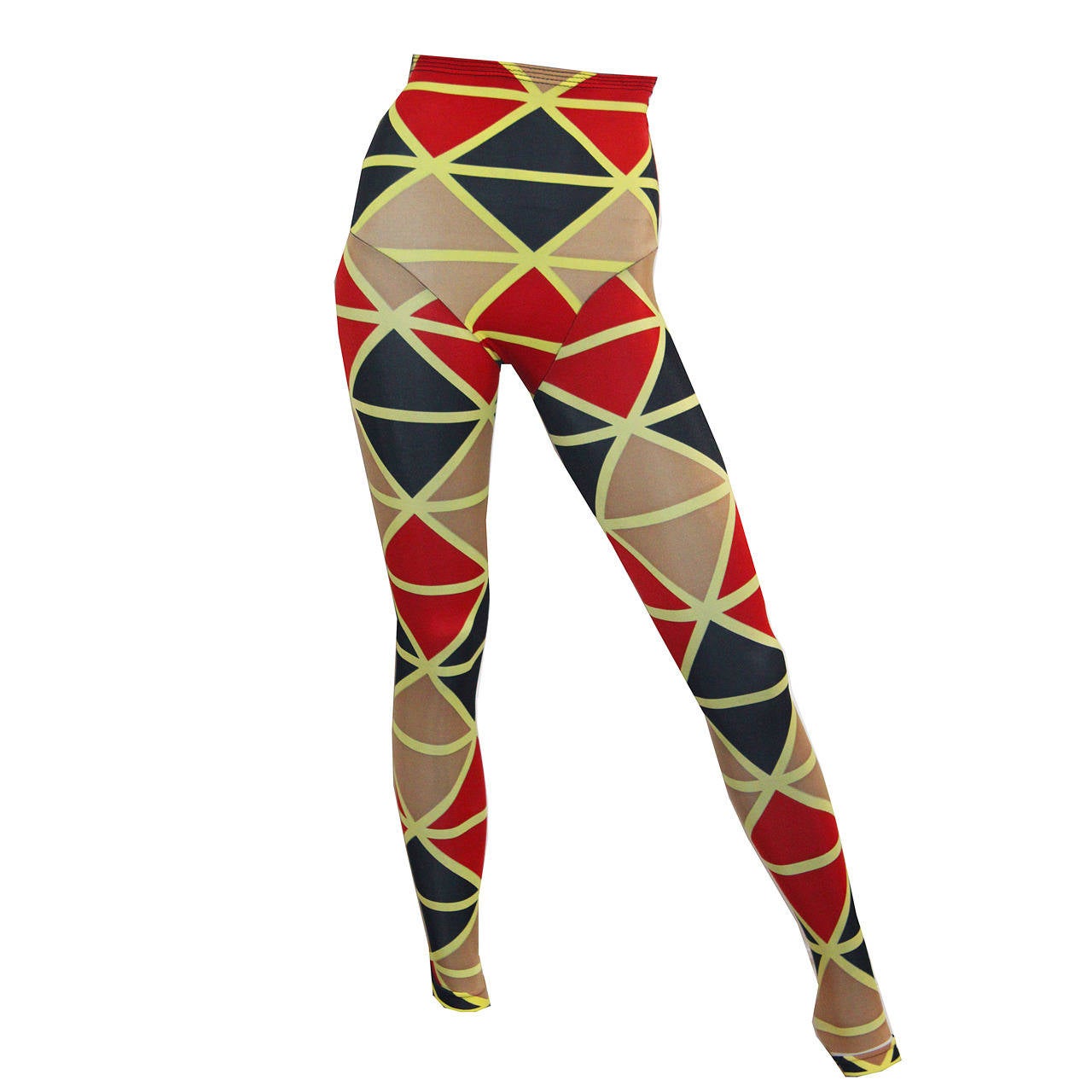 Iconic and rare Vivienne Westwood - Voyage to Cythera 1989, Harlequin Leggings