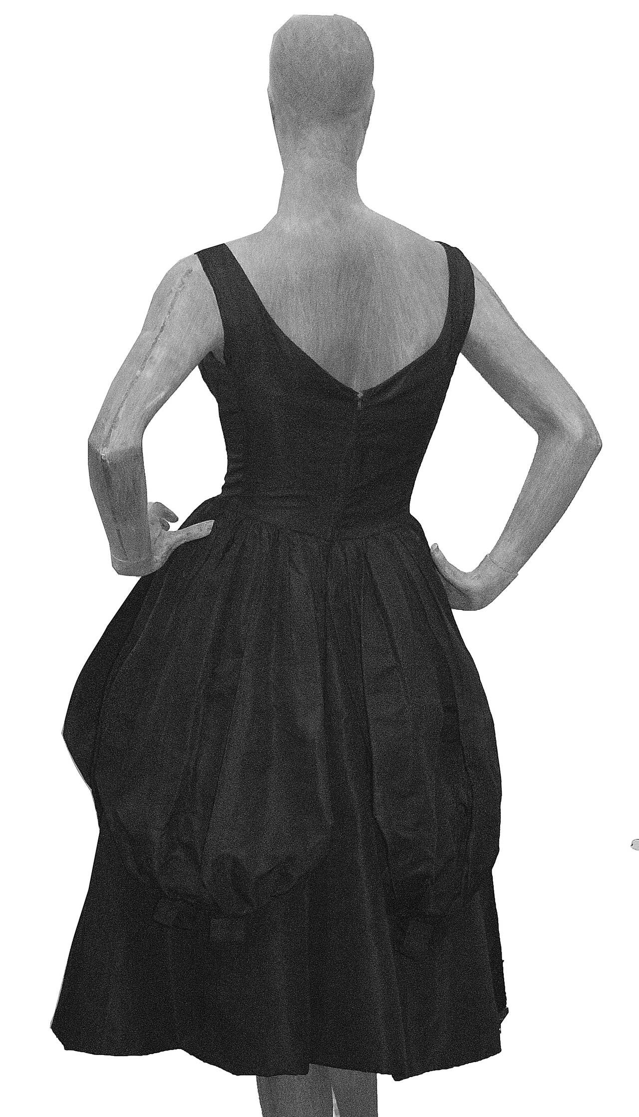 Gris Rarissime robe Haute Couture Rose Bertin des années 1950