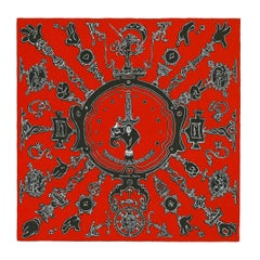 Hermes 'Serio Ludere' Hand Rolled Silk Scarf