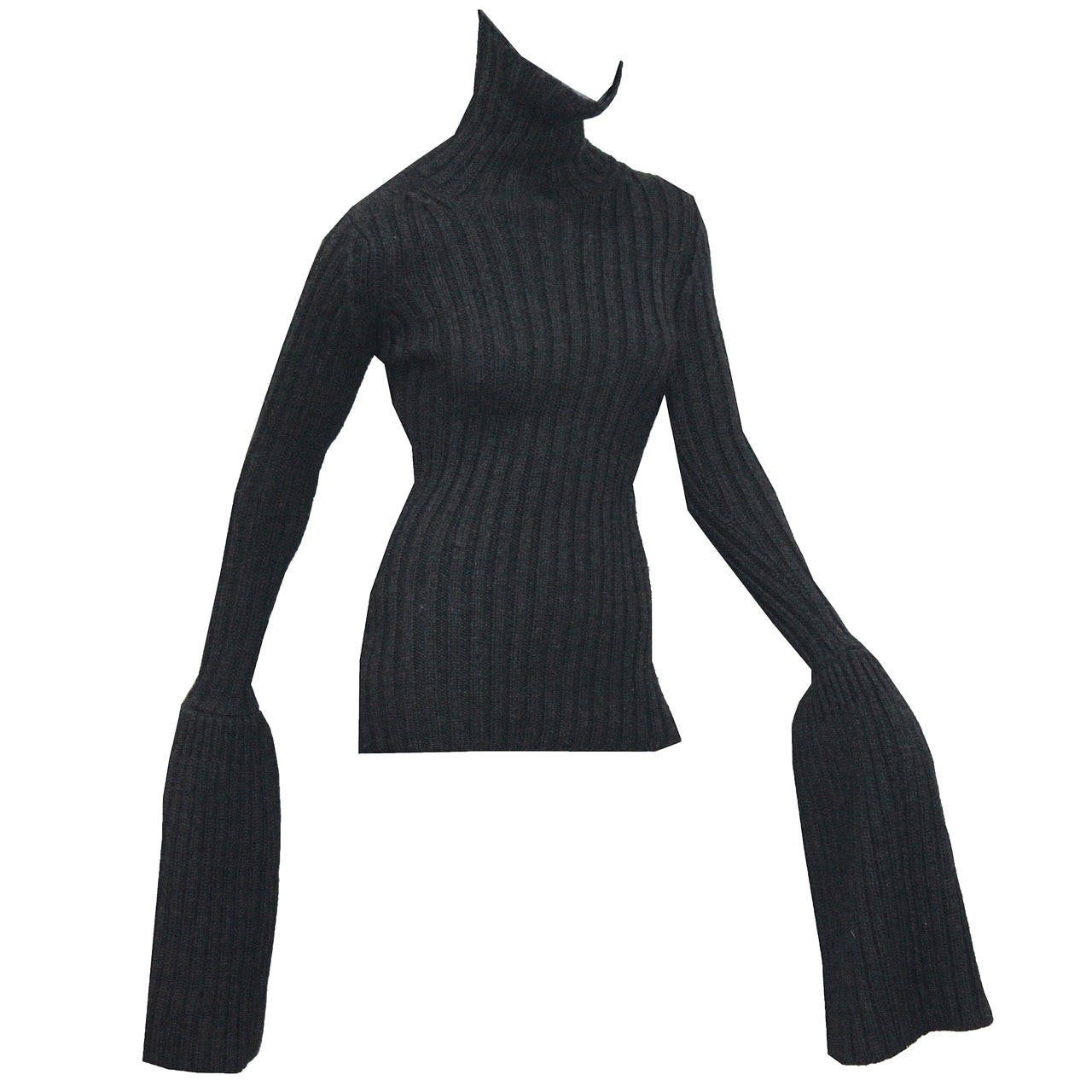 Fine and rare runway Yohji Yamamoto knitted sweater, (Autumn/Winter 1998)