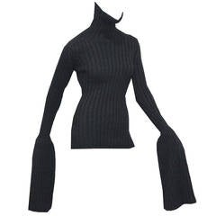 Fine and rare runway Yohji Yamamoto knitted sweater, (Autumn/Winter 1998)