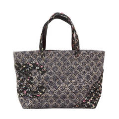 Quilted Chanel Tweed CC Cambon Large Shopper Tote