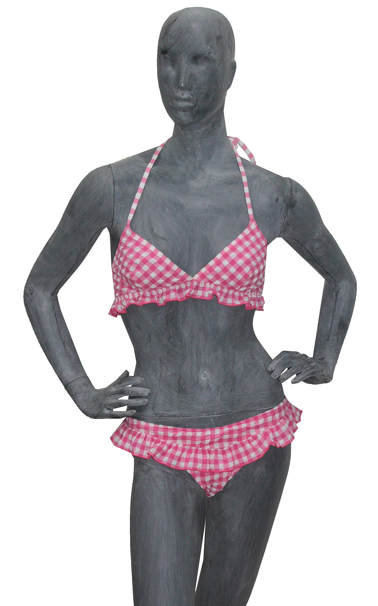 pink gingham bikini