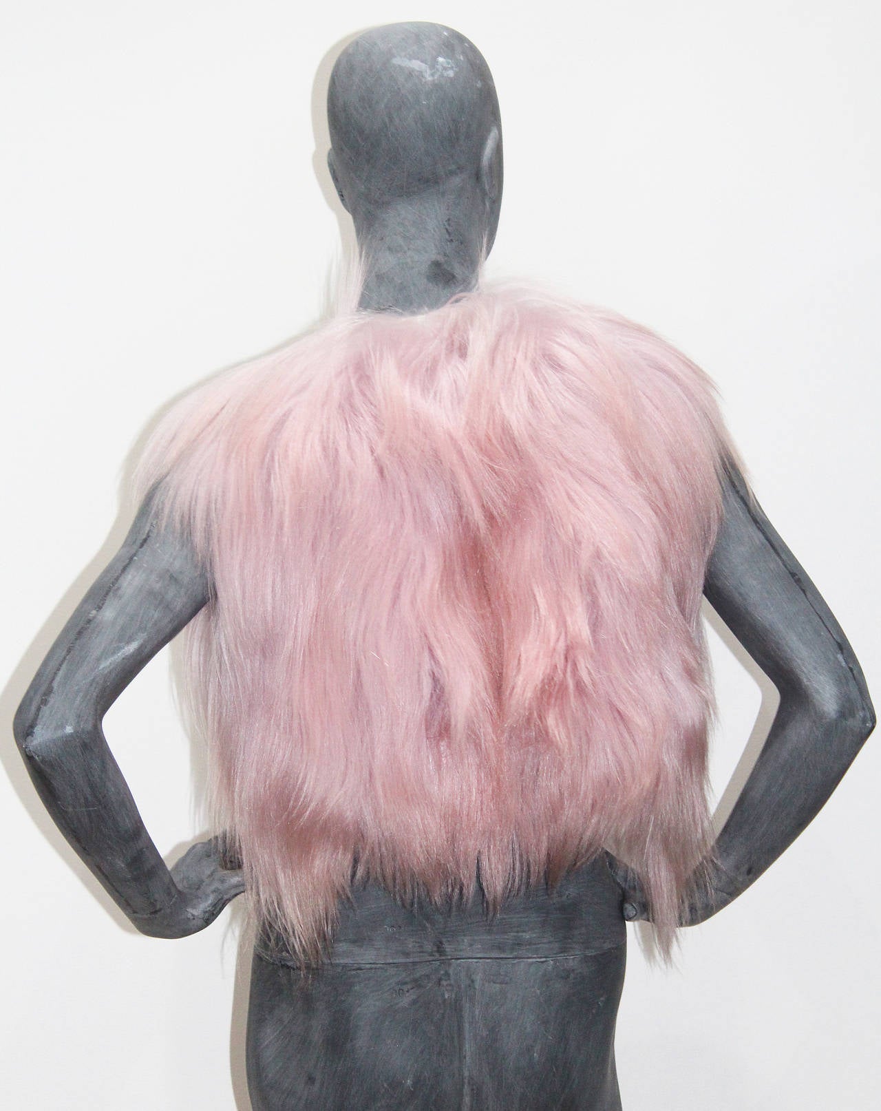 Women's Christian Dior Dusty Pink Fur Gillet