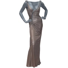 Extravagant Versace Metallic Chain Evening Dress (Autumn/Winter 2007)