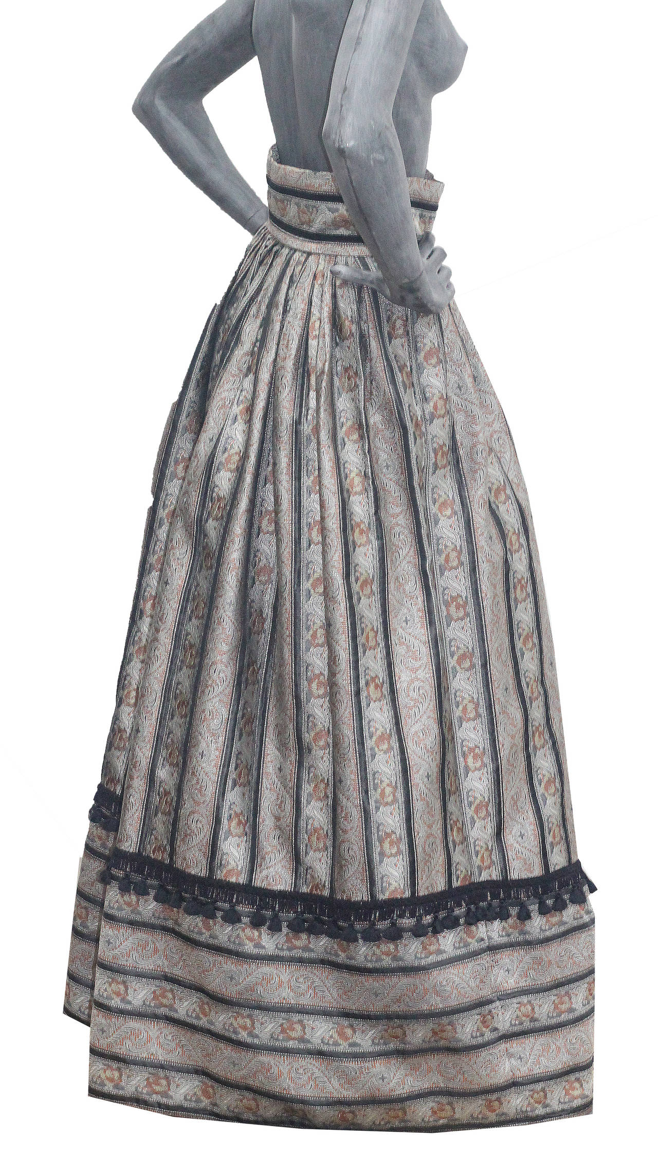 Zandra Rhodes Silk Brocade Full Evening Skirt (Autumn/Winter 1990) In Excellent Condition In London, GB