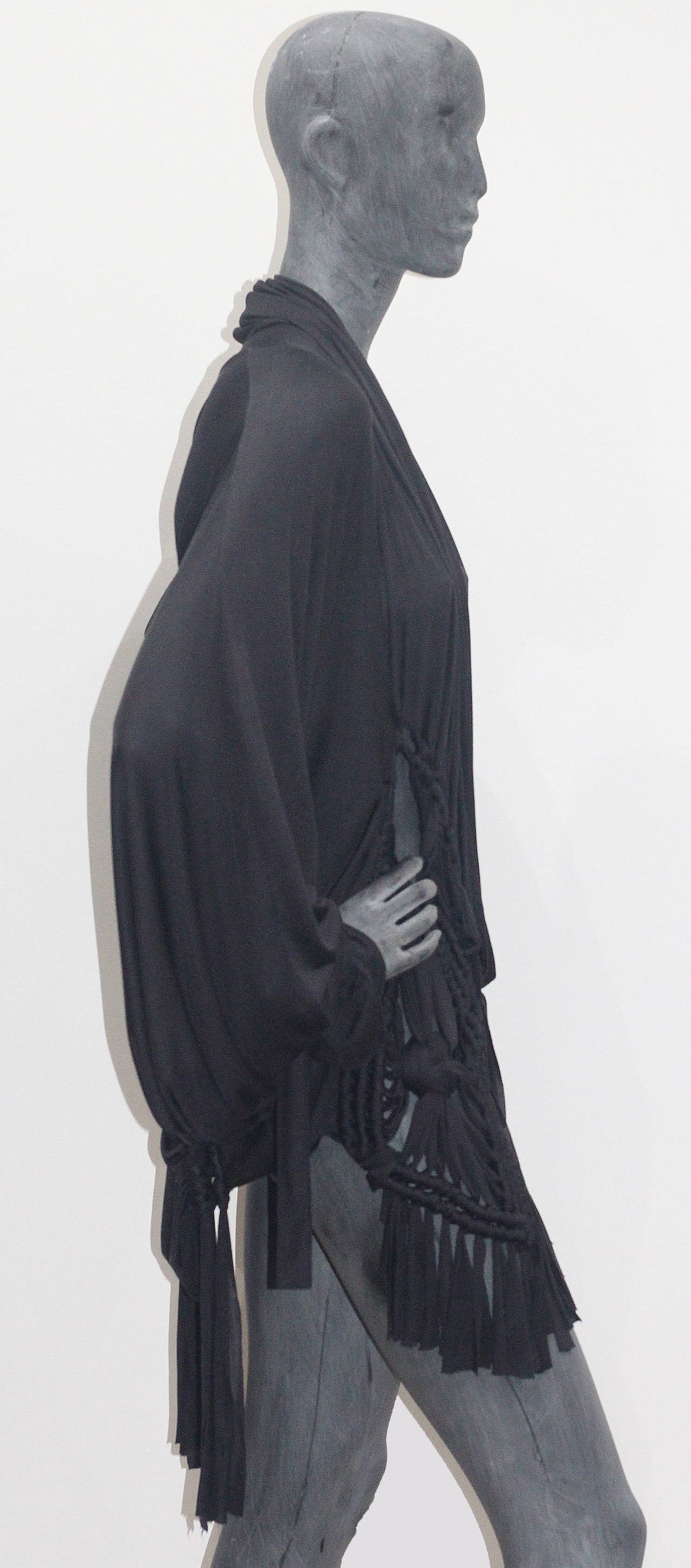 Christian Dior Macramé Silk Batwing Cardigan c. 2003 In Excellent Condition In London, GB