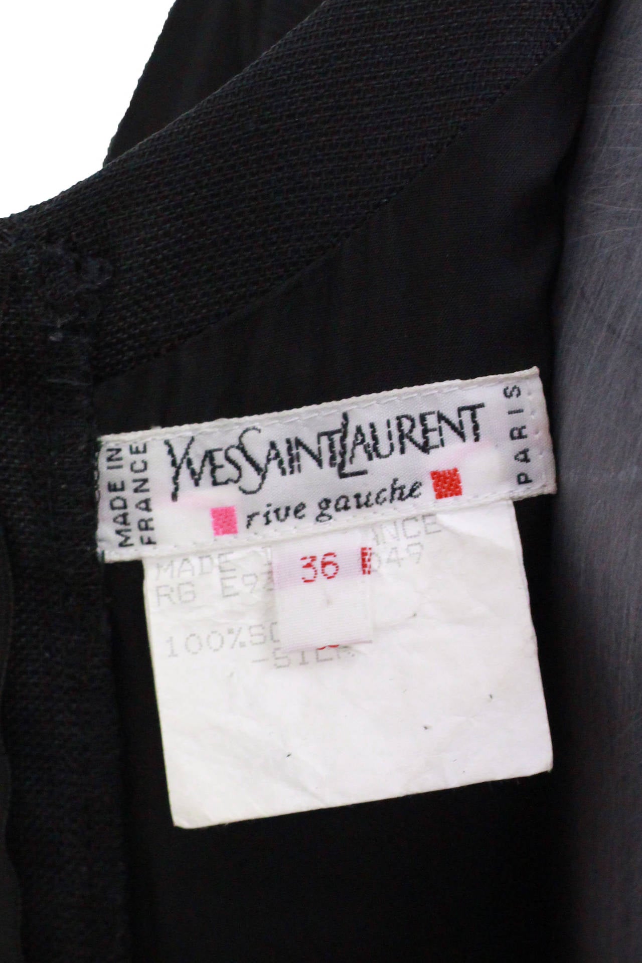 Yves Saint Laurent Silk Organza Draped Cocktail Dress, Circa 1980s For ...