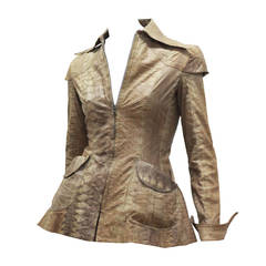 Early and rare Ossie Clark Snakeskin Jacket c. 1966