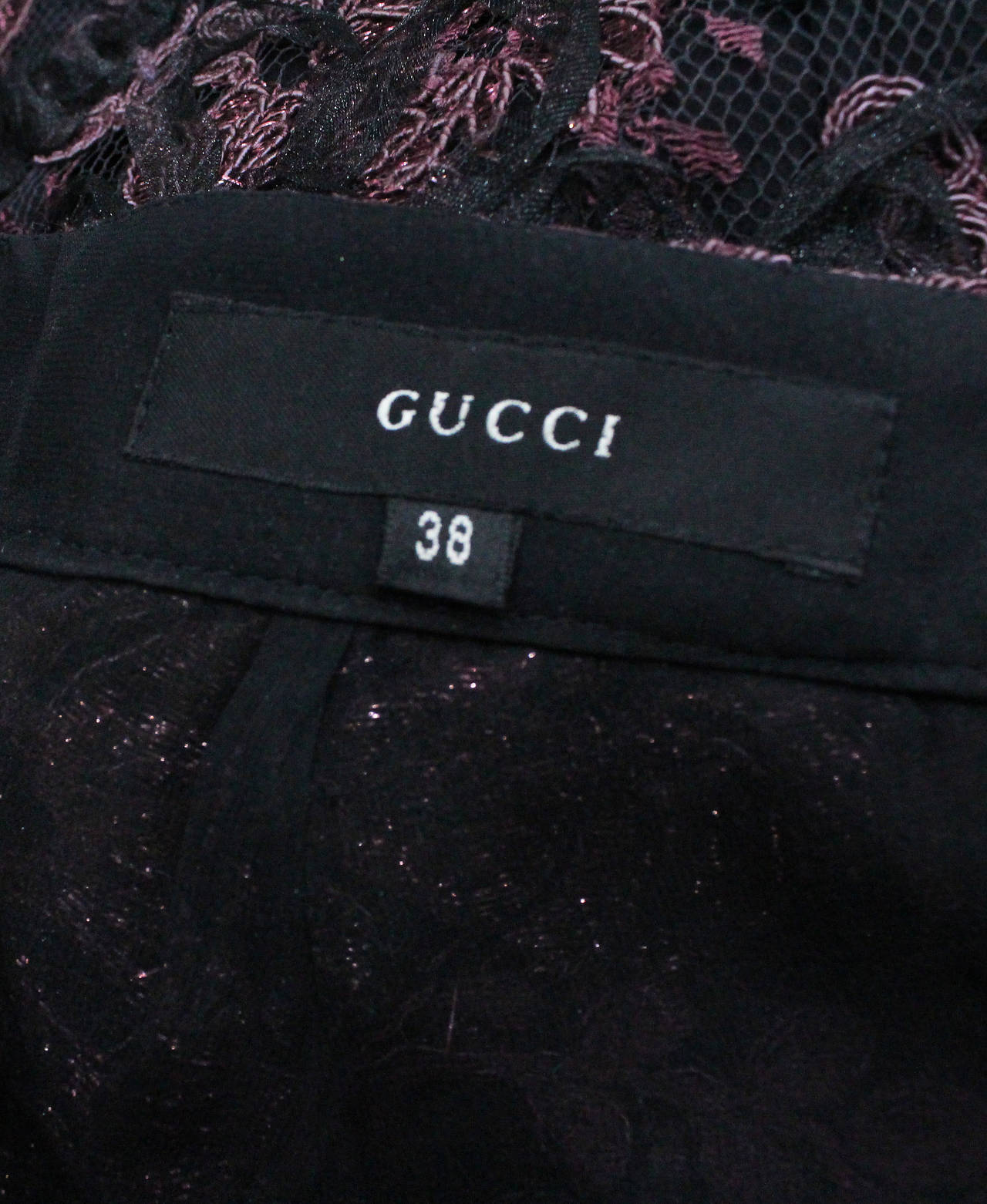 Documented Tom Ford for Gucci Lace Flared Pants c. 1999 In Excellent Condition In London, GB