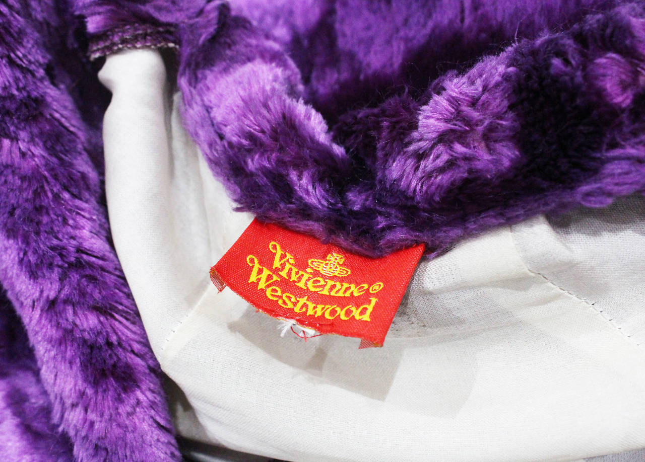 A 90s Vivienne Westwood Red Label Purple Mini Dress In Size Small