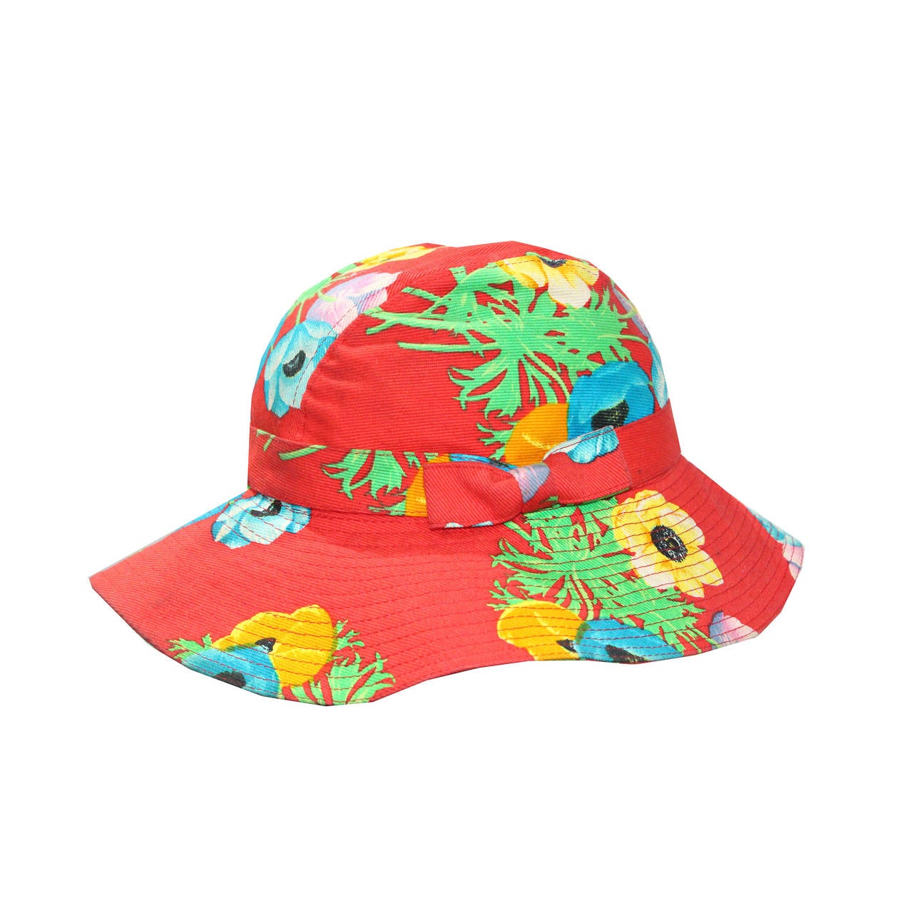 1990s Kenzo Paris Floral Cotton Bucket Hat