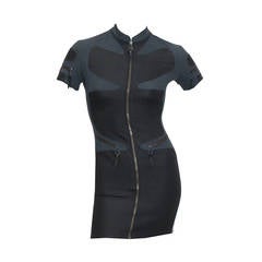 1990s Gianni Versace Versus Body Con Mini Dress 11