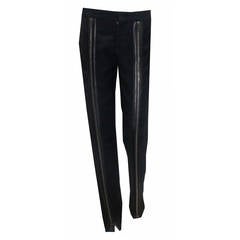 Iconic and rare Tom Ford for Gucci runway zipper leather pants c. 2001