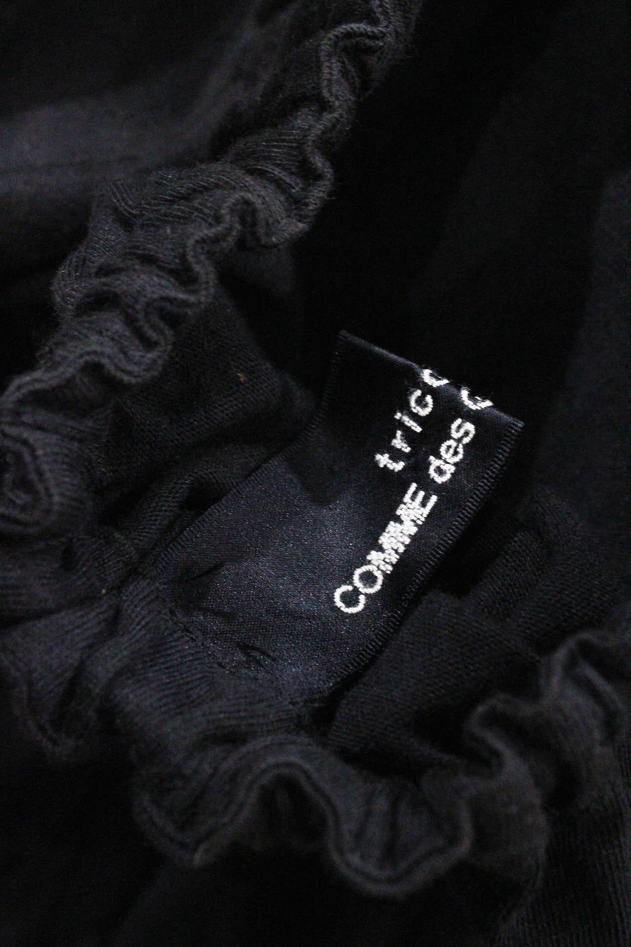 Early 1980s COMME des GARCONS Deconstructed Black Jersey Dress 1