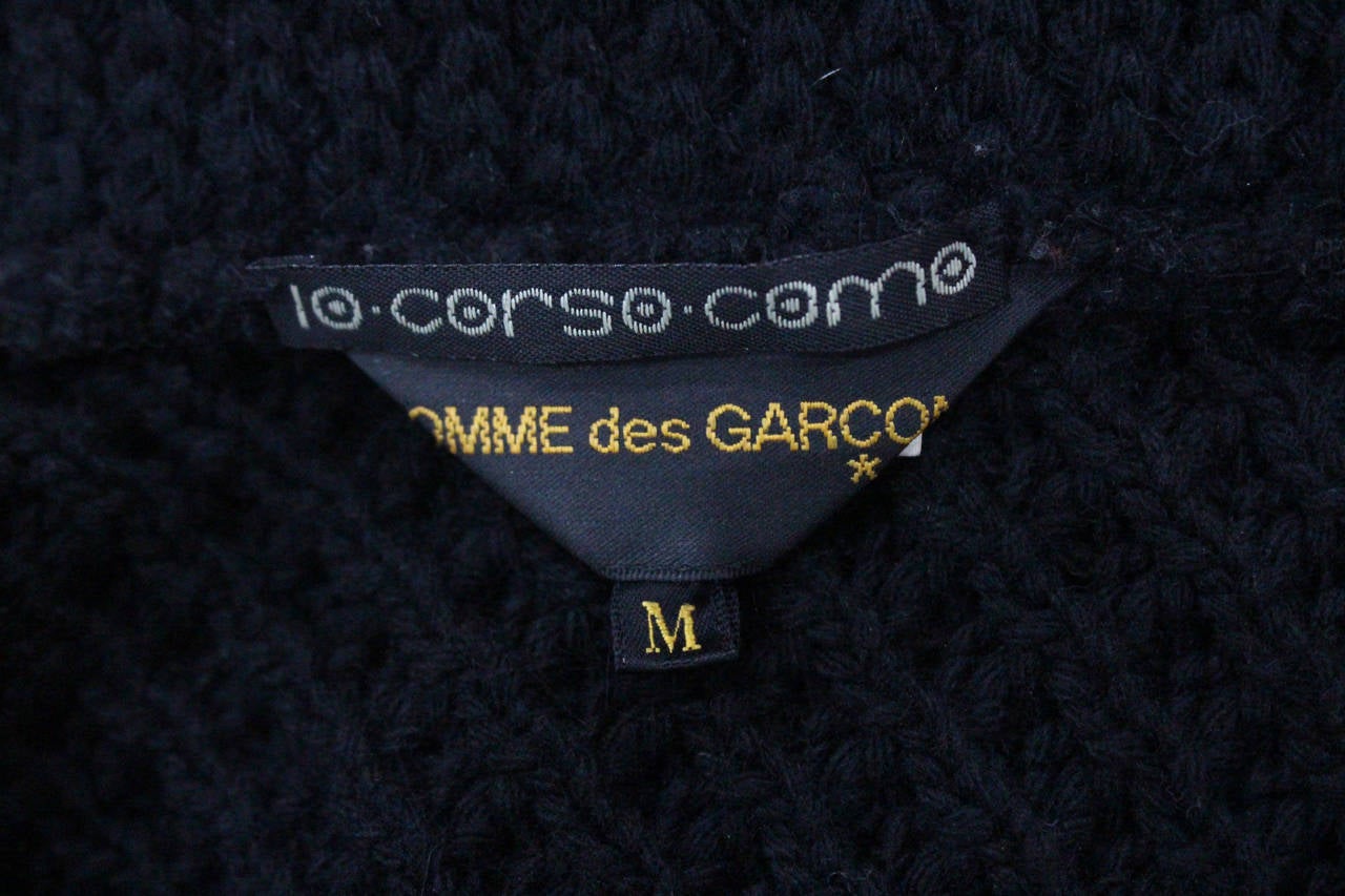 COMME des GARCONS twisted fringed cardigan c. 2002 For Sale at 1stDibs