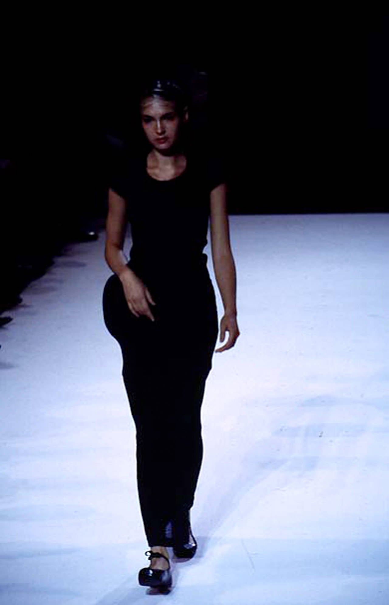 A fine and rare COMME des GARCONS 'bump' dress from the highly sought after Body Meets Dress/Bumps Spring/Summer 1997 runway collection. Rei Kawakubo stated 'the body becomes dress, dress becomes body'. She played with the interaction between the