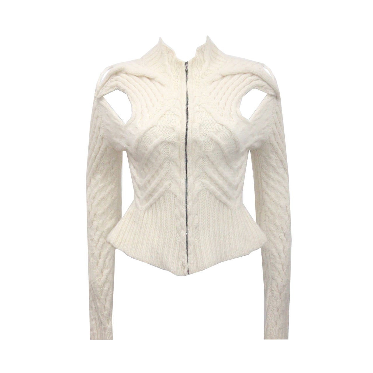 An early John Galliano Anatomical Inspired Knitwear c. 1980s